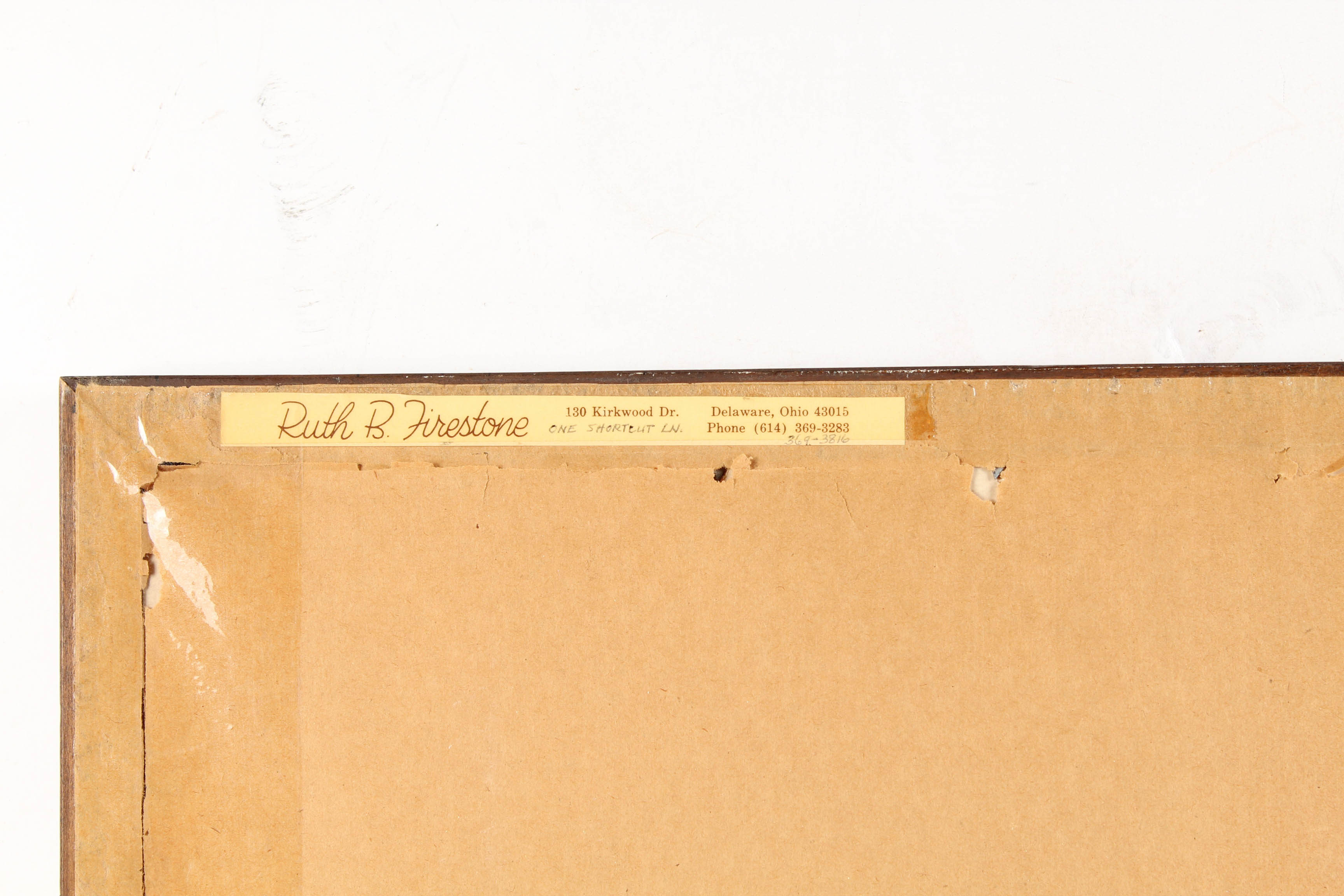 Ruth B. Firestone Watercolor Painting on Paper