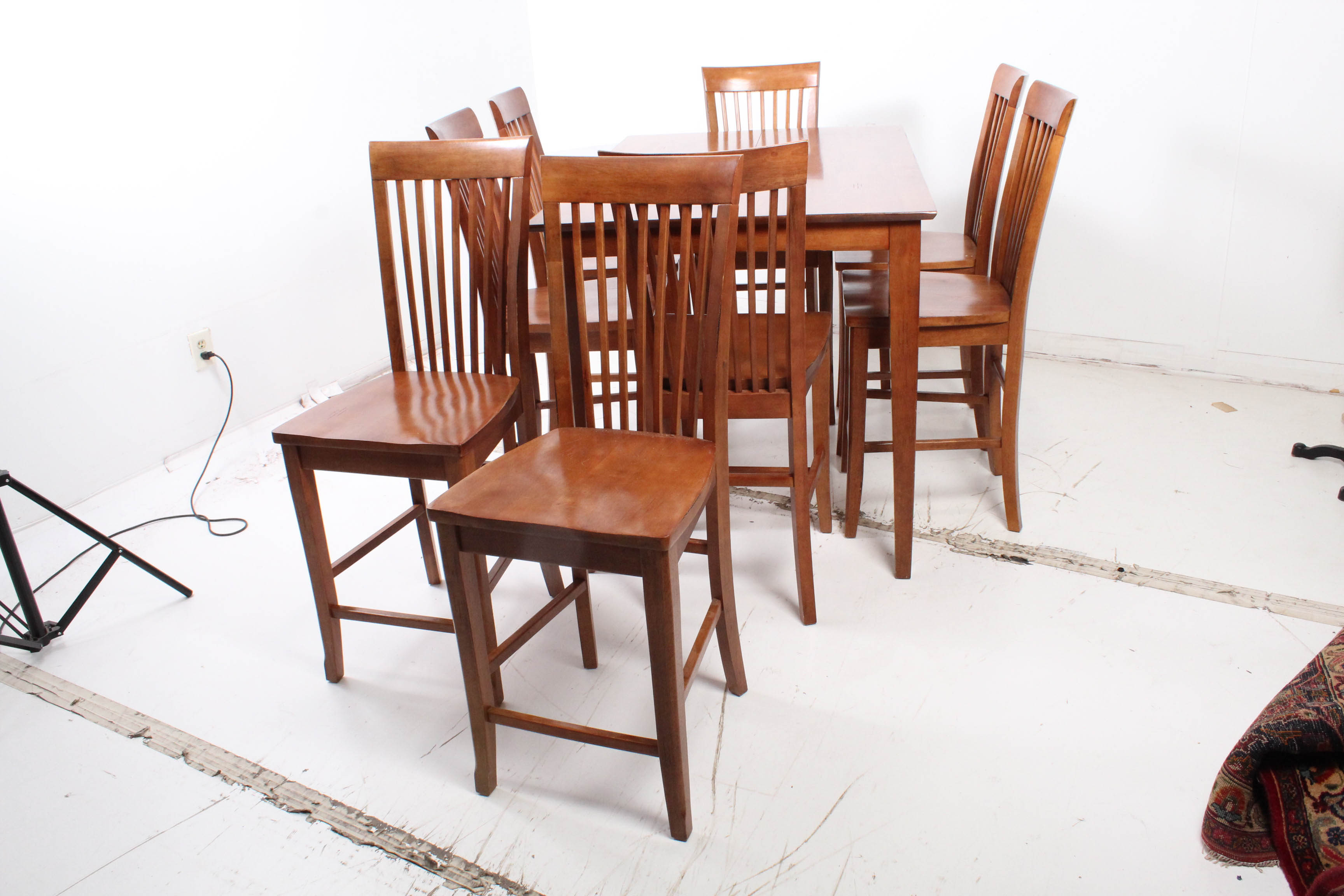 Tall Dining Table with Chairs