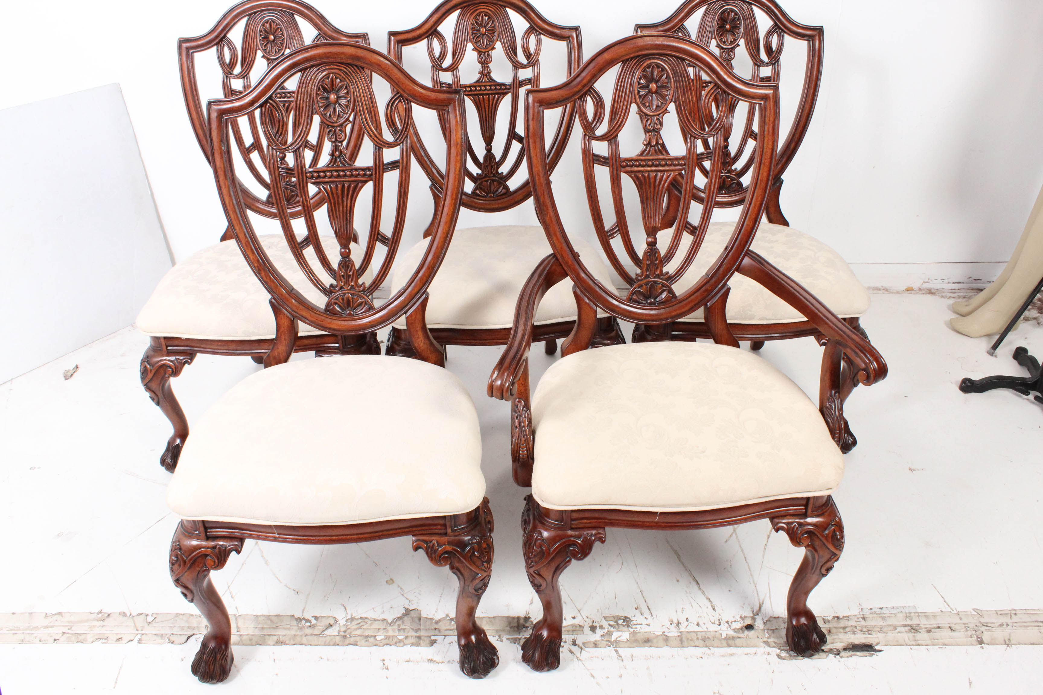 Mahogany Shield Back Dining Chairs