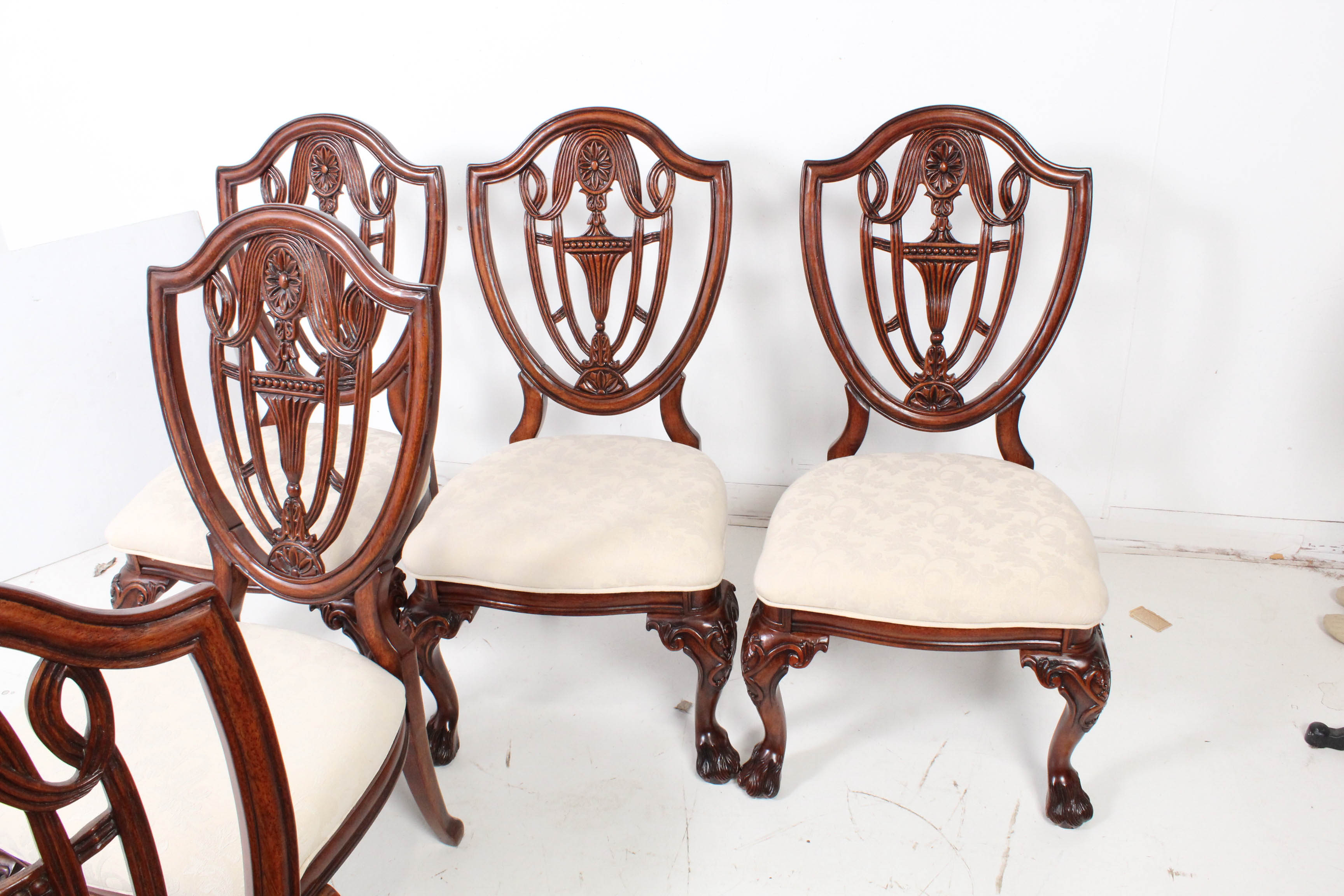 Mahogany Shield Back Dining Chairs