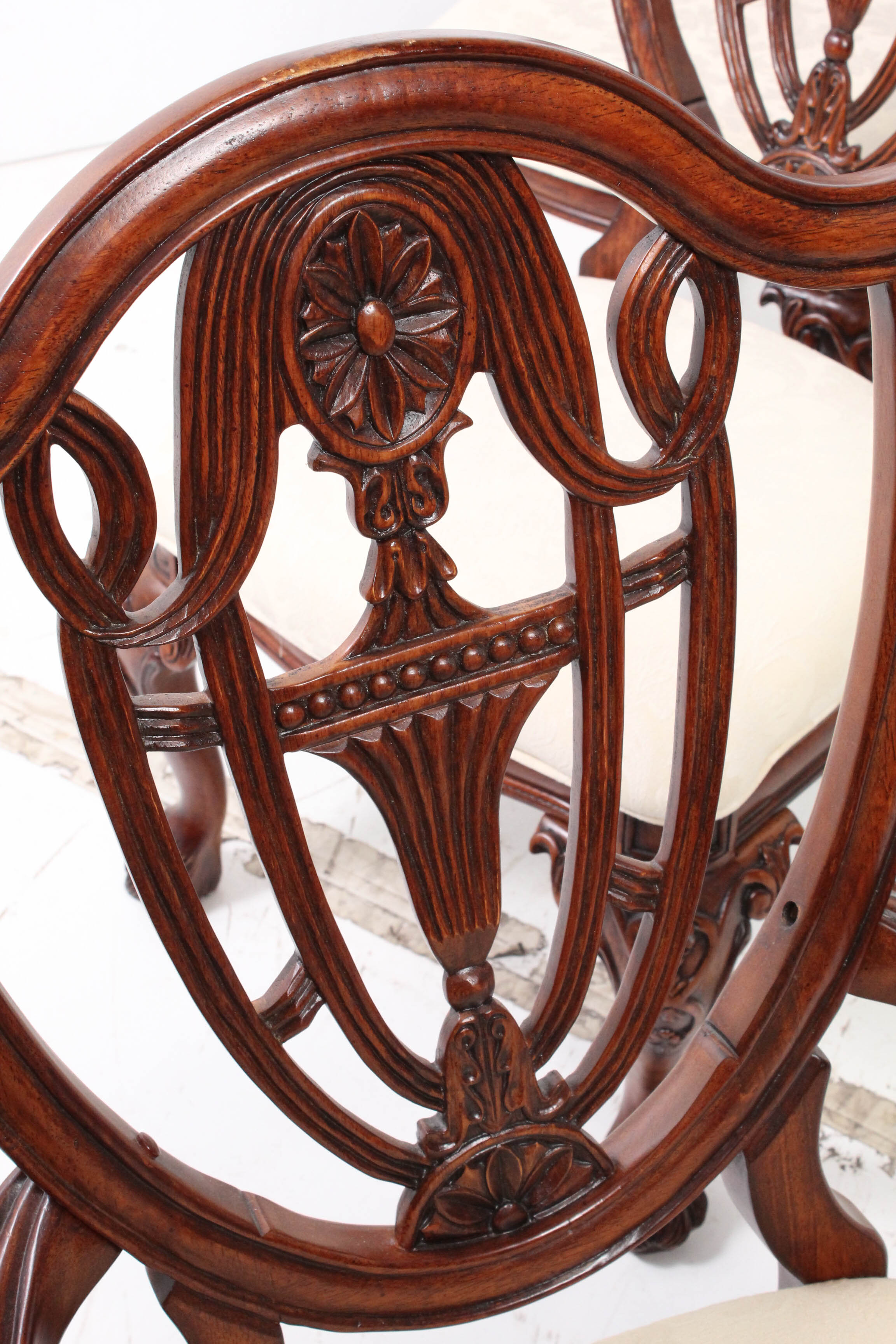Mahogany Shield Back Dining Chairs