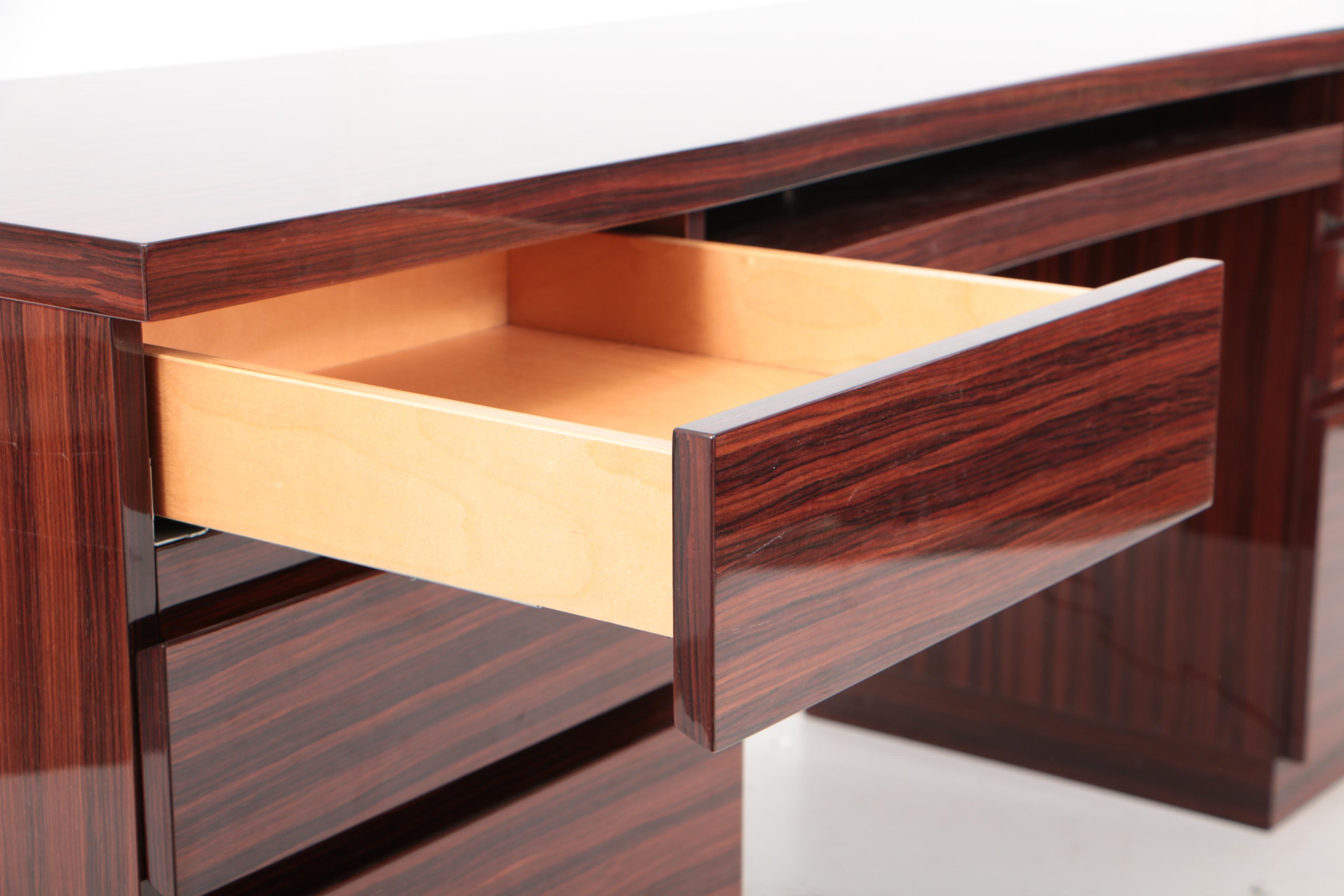 Excelsior Designs Rosewood Twin-Pedestal Desk