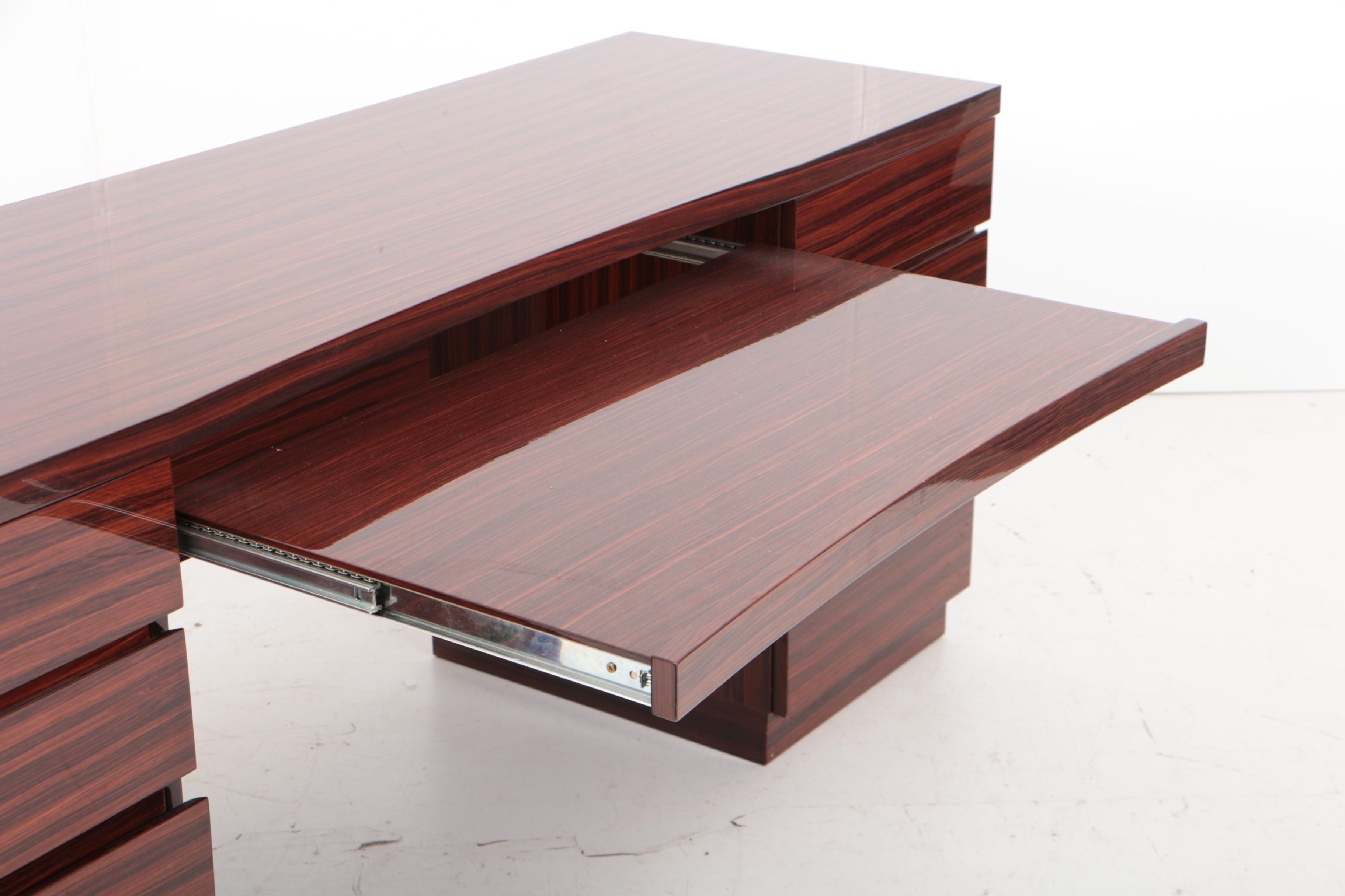 Excelsior Designs Rosewood Twin-Pedestal Desk