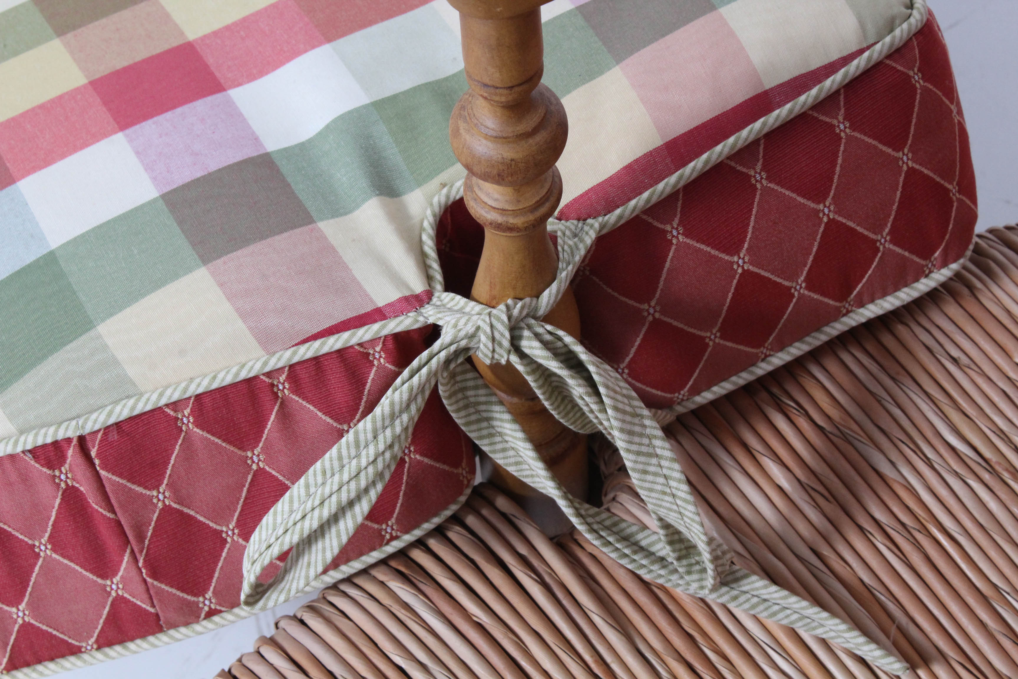 Contemporary Wood Frame Settee