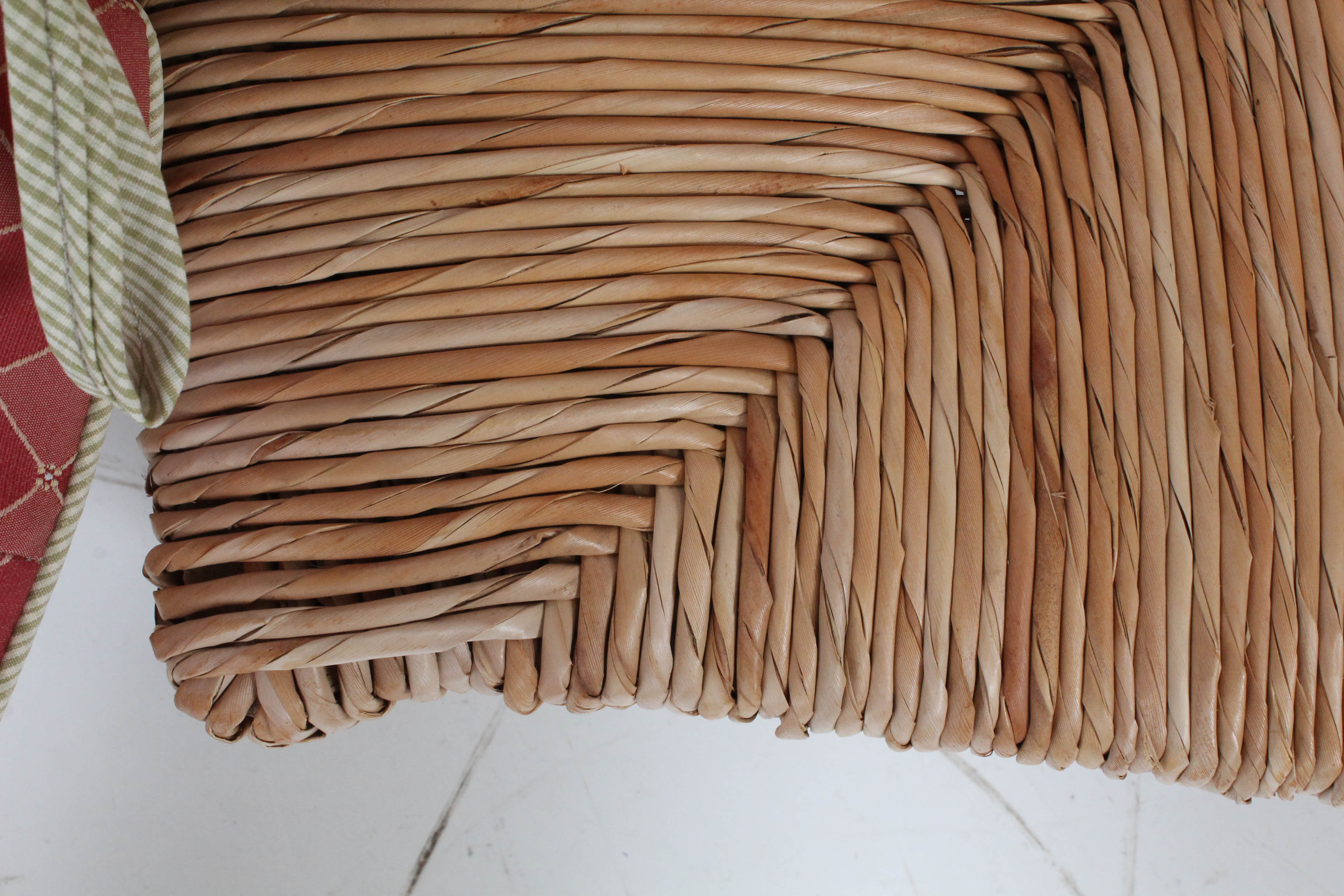 Contemporary Wood Frame Settee