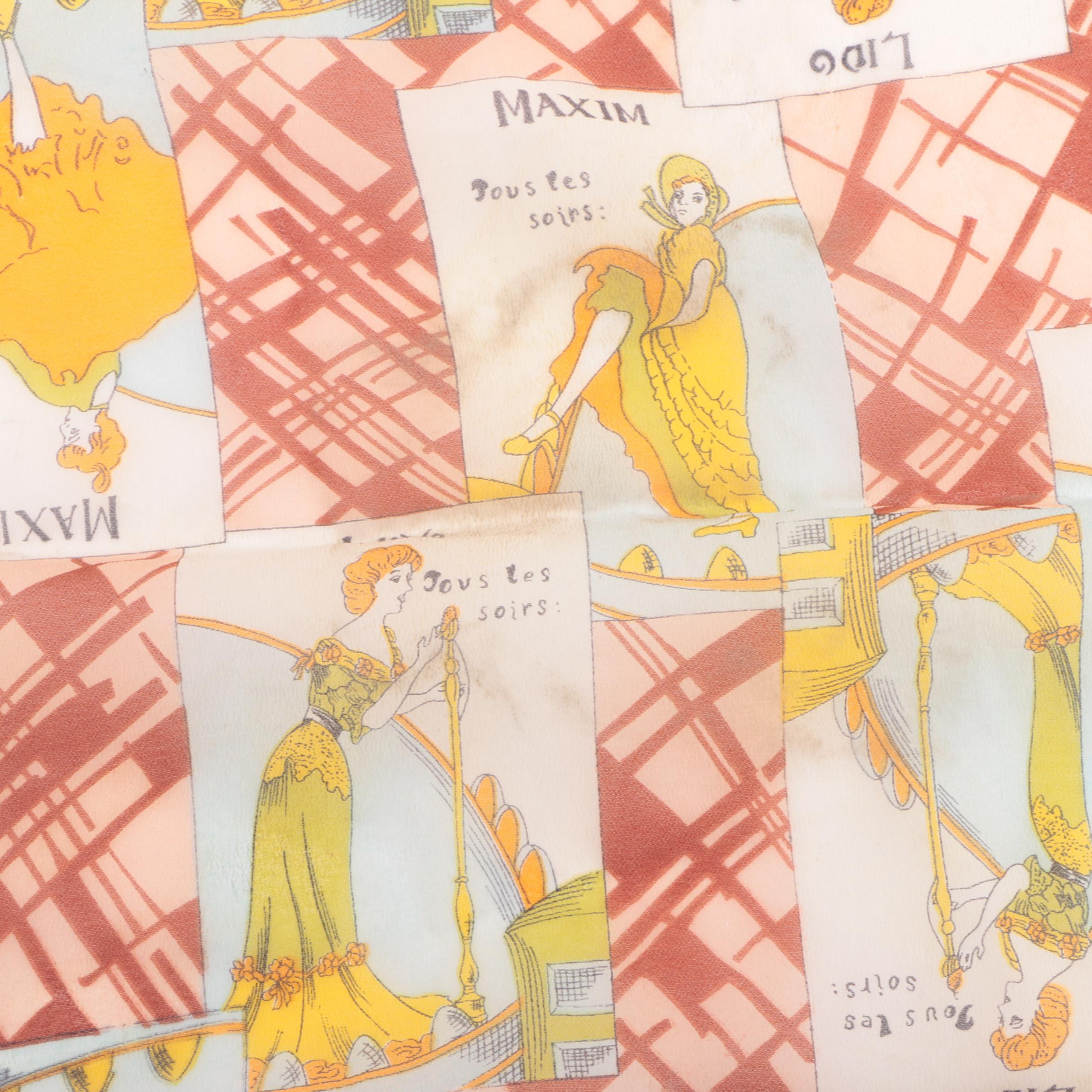 Women's Vintage Maxim Silk Blend Fashion Scarf