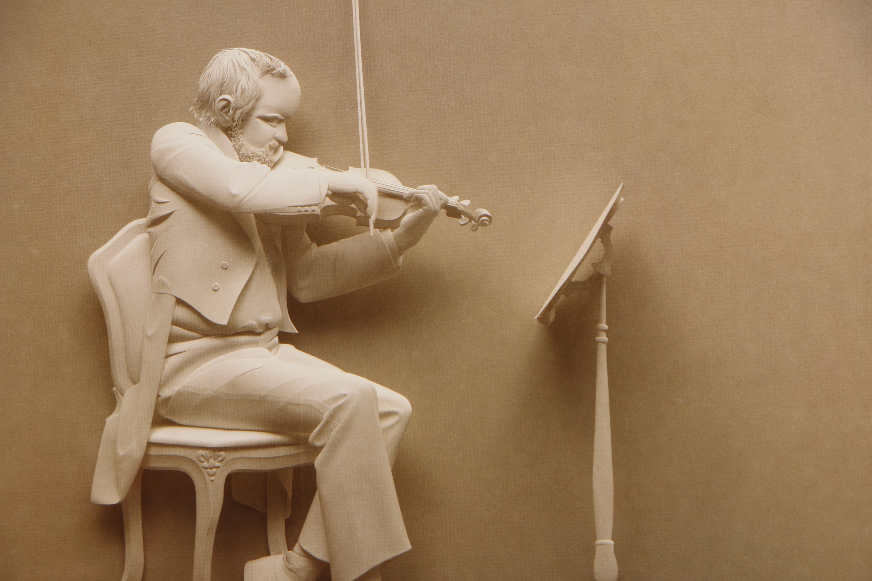 Offset Lithograph After Reinhard "Cello Rehearsal" and "Violinist"