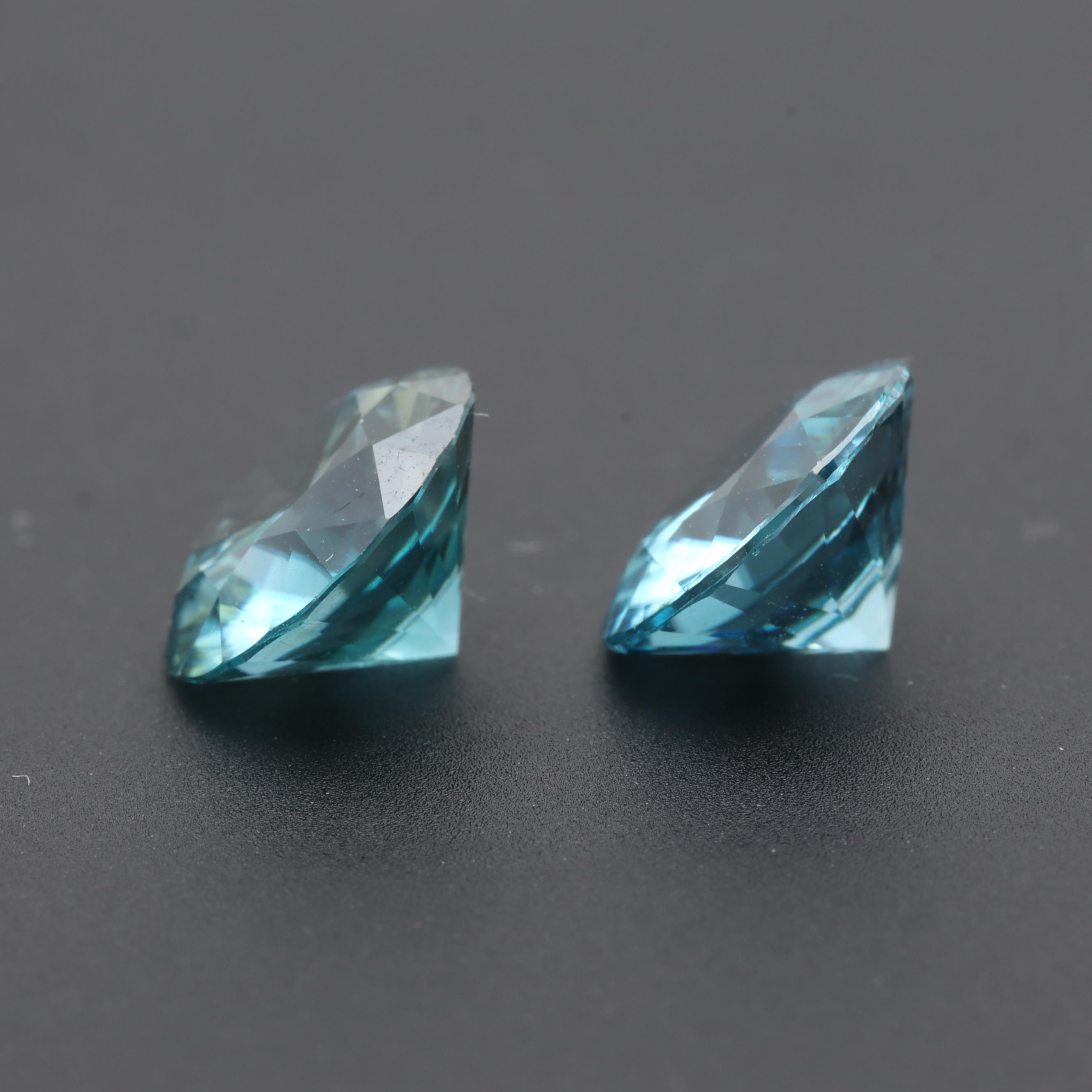 Loose 4.08 CTW Blue Zircon