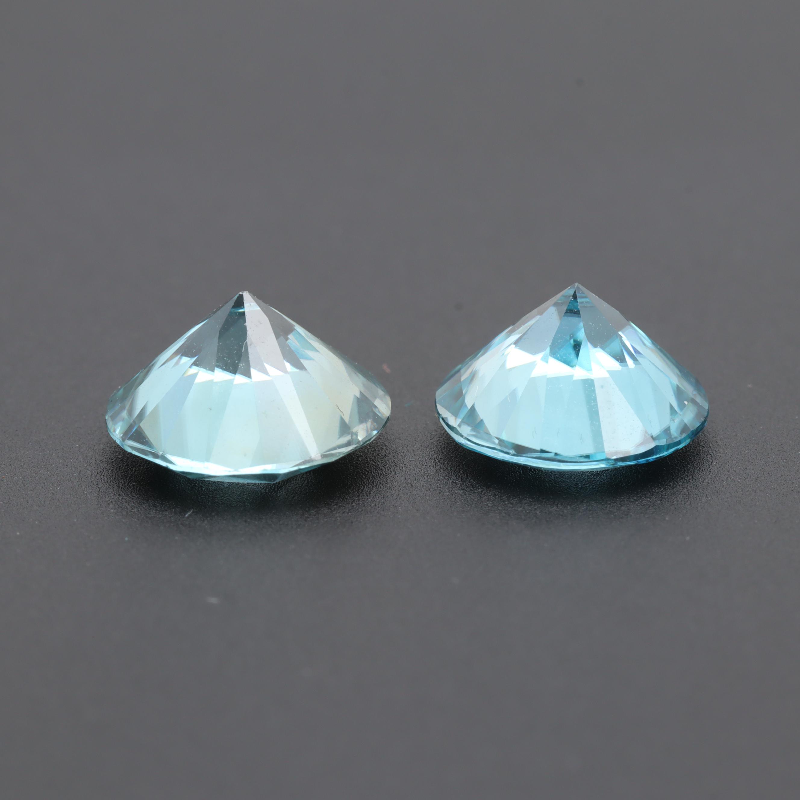 Loose 4.08 CTW Blue Zircon