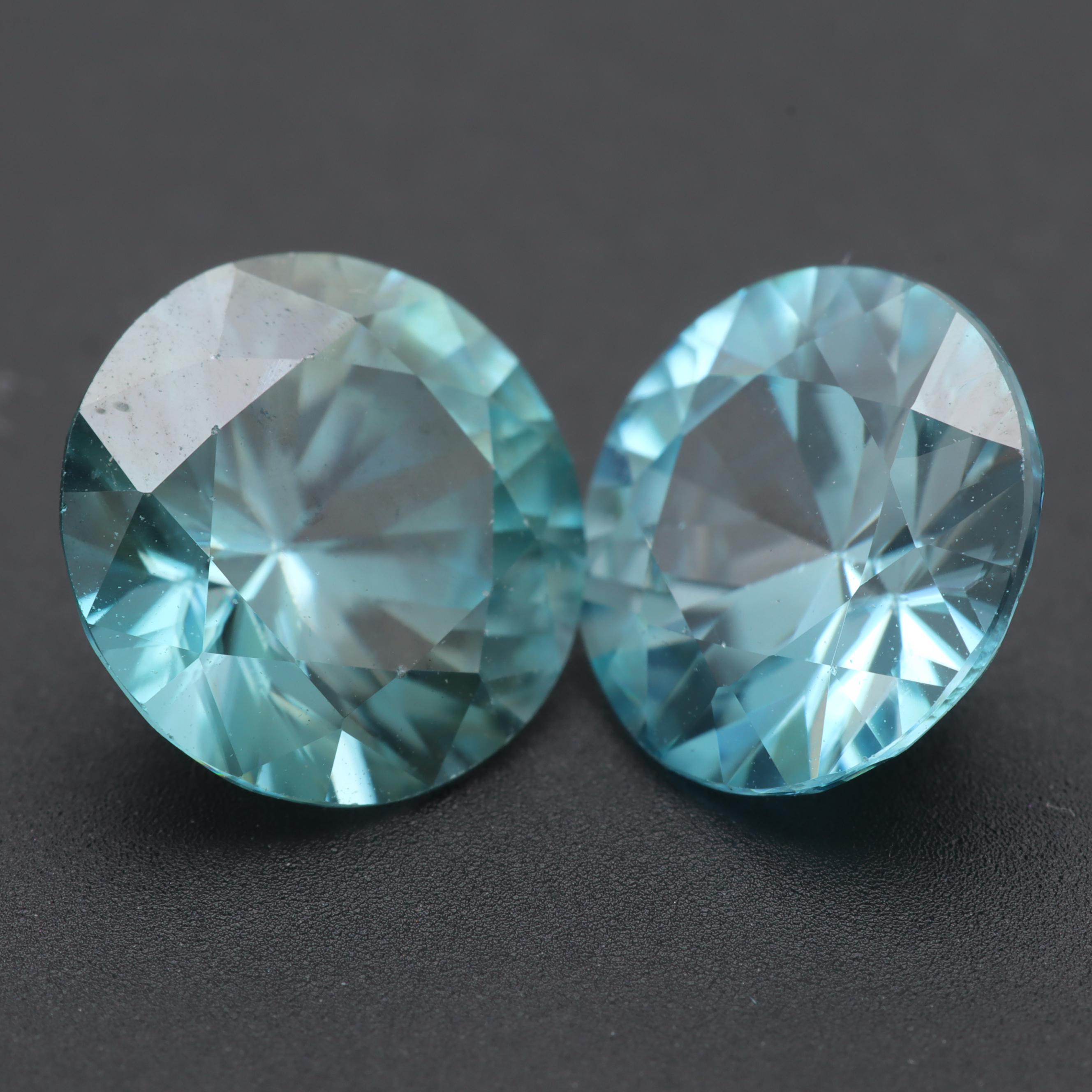Loose 4.08 CTW Blue Zircon