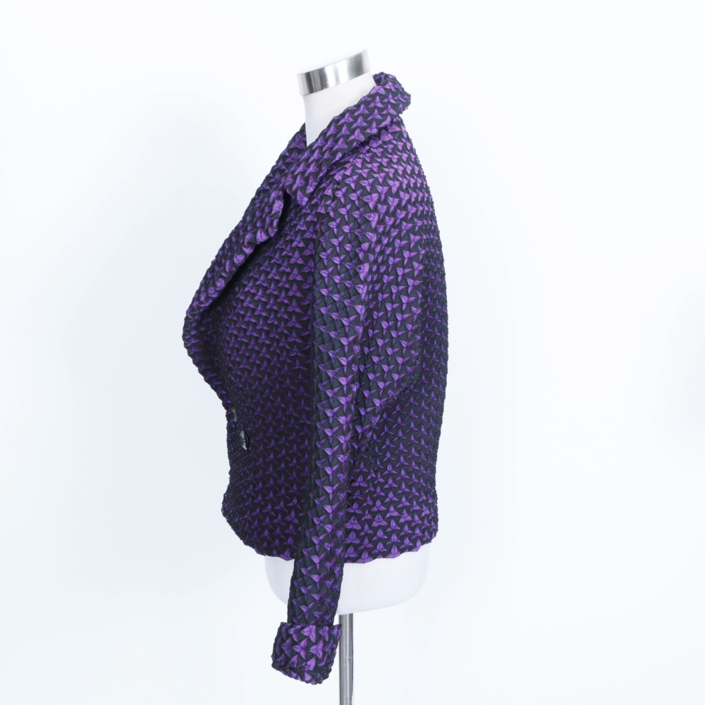Issey Miyake Egg Crate Purple Women's Jacket