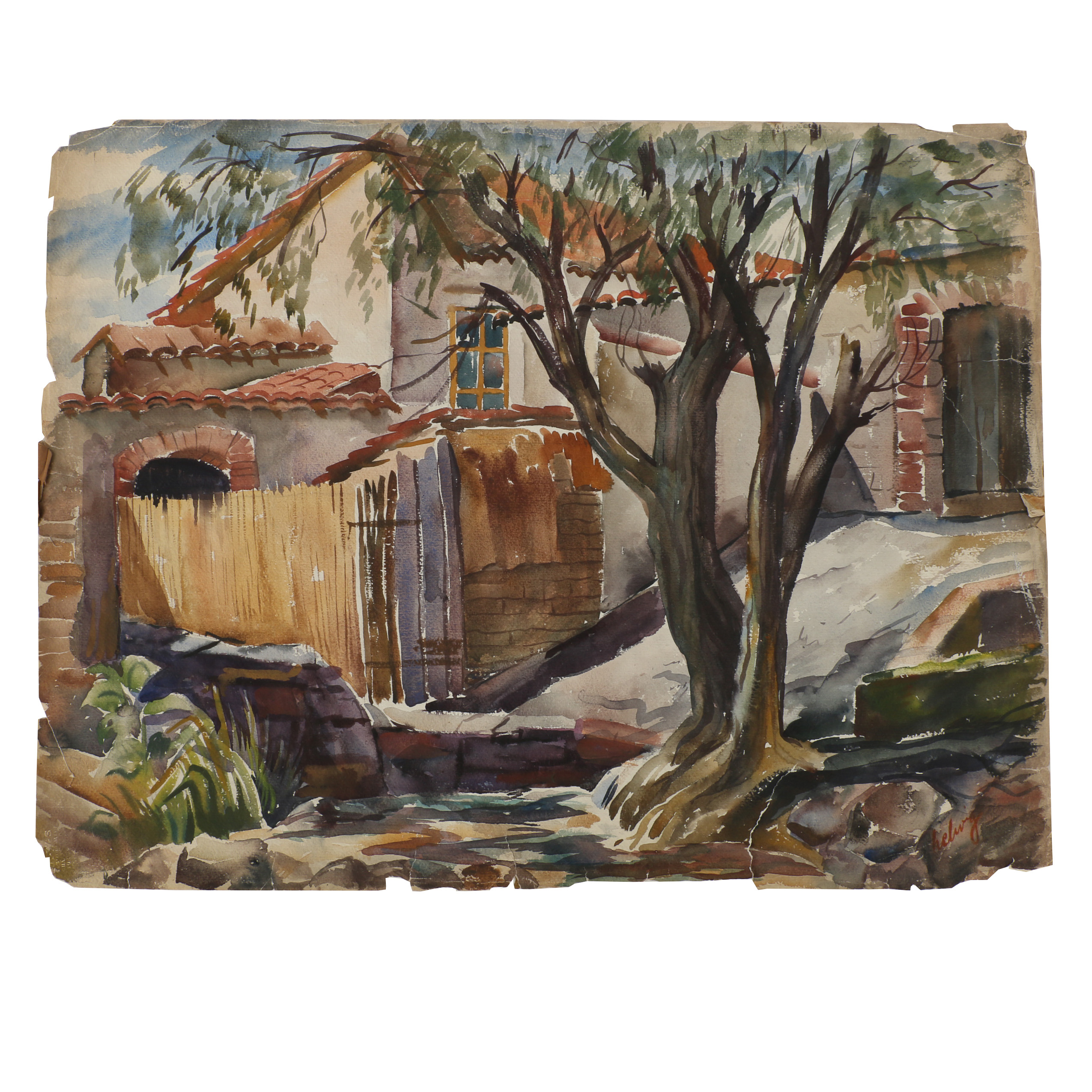 Arthur Helwig Watercolor Painting