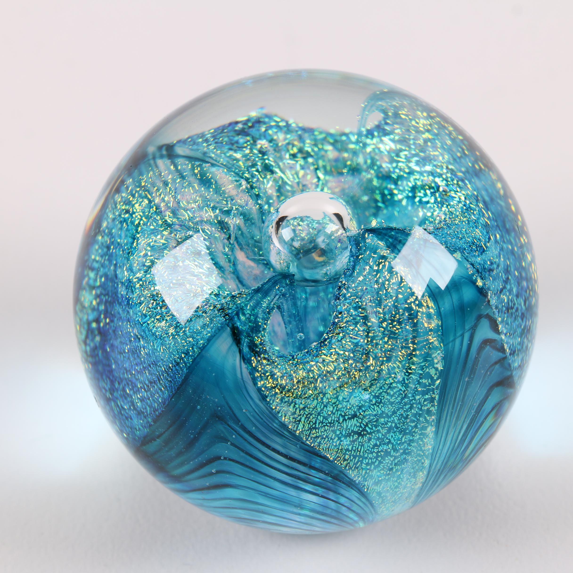 Glass Eye Studio Blown Glass Paperweight