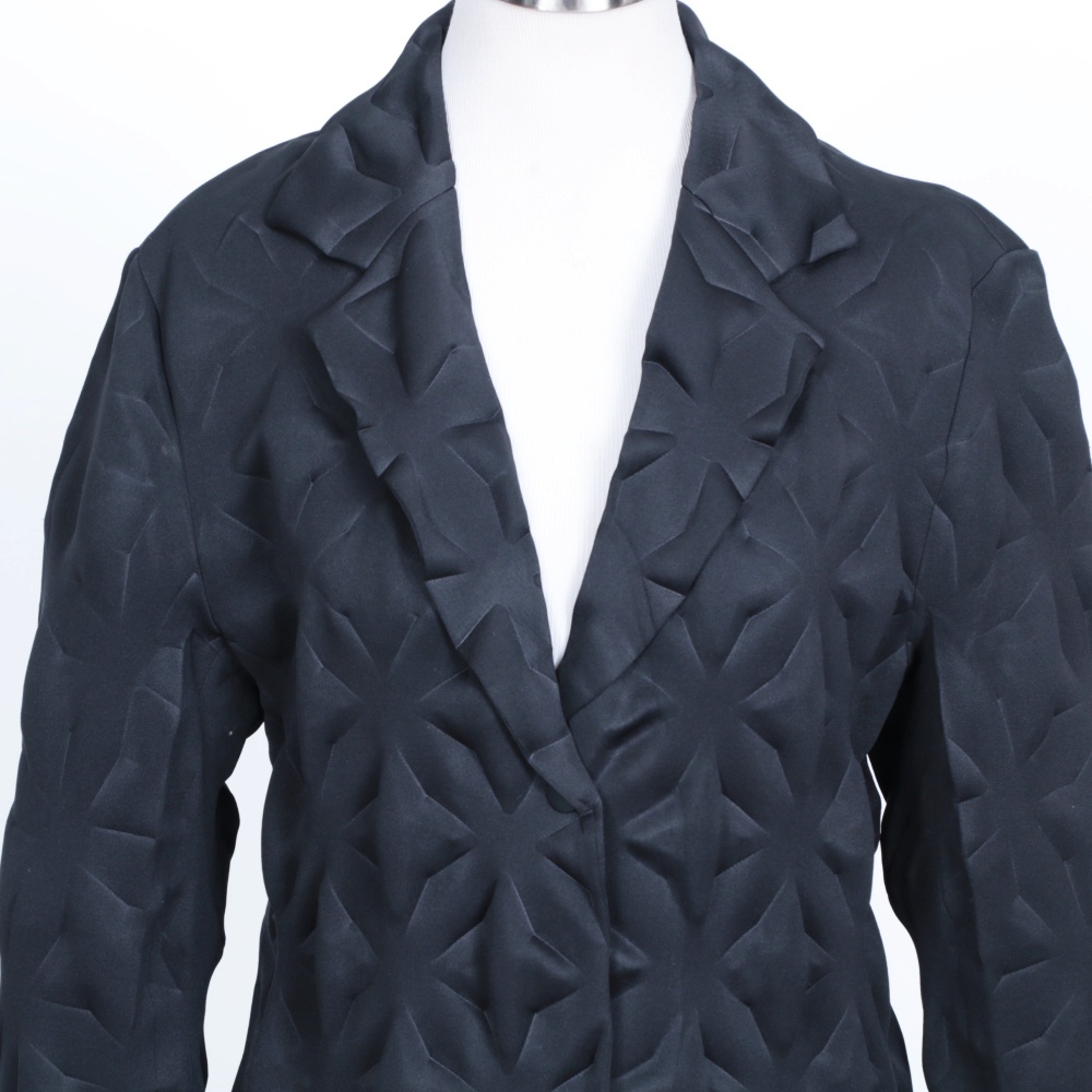 Rare Issey Miyake Vintage Star Egg Crate Women's Coat, Made in Japan