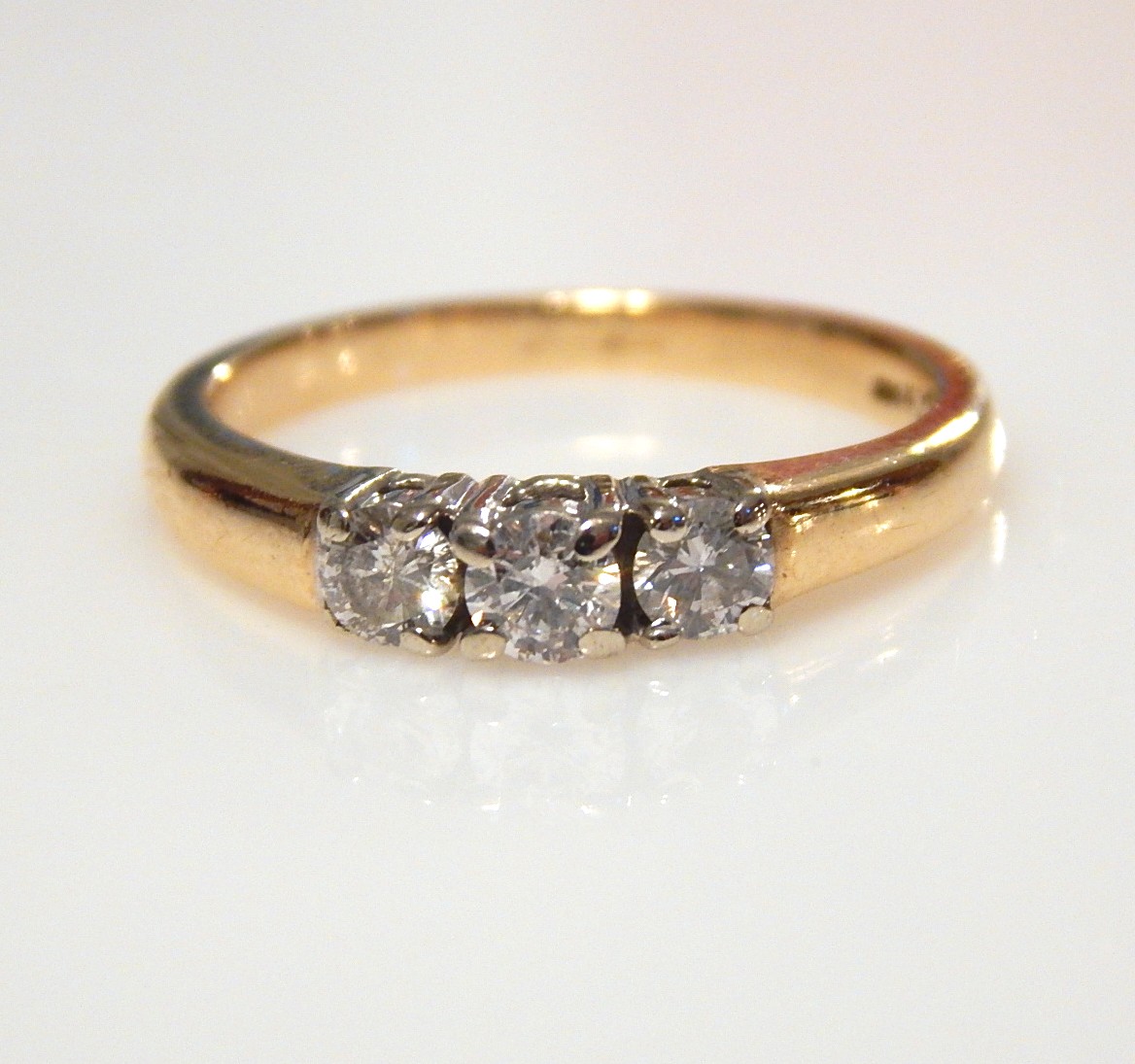 14K Yellow Gold Diamond Ring