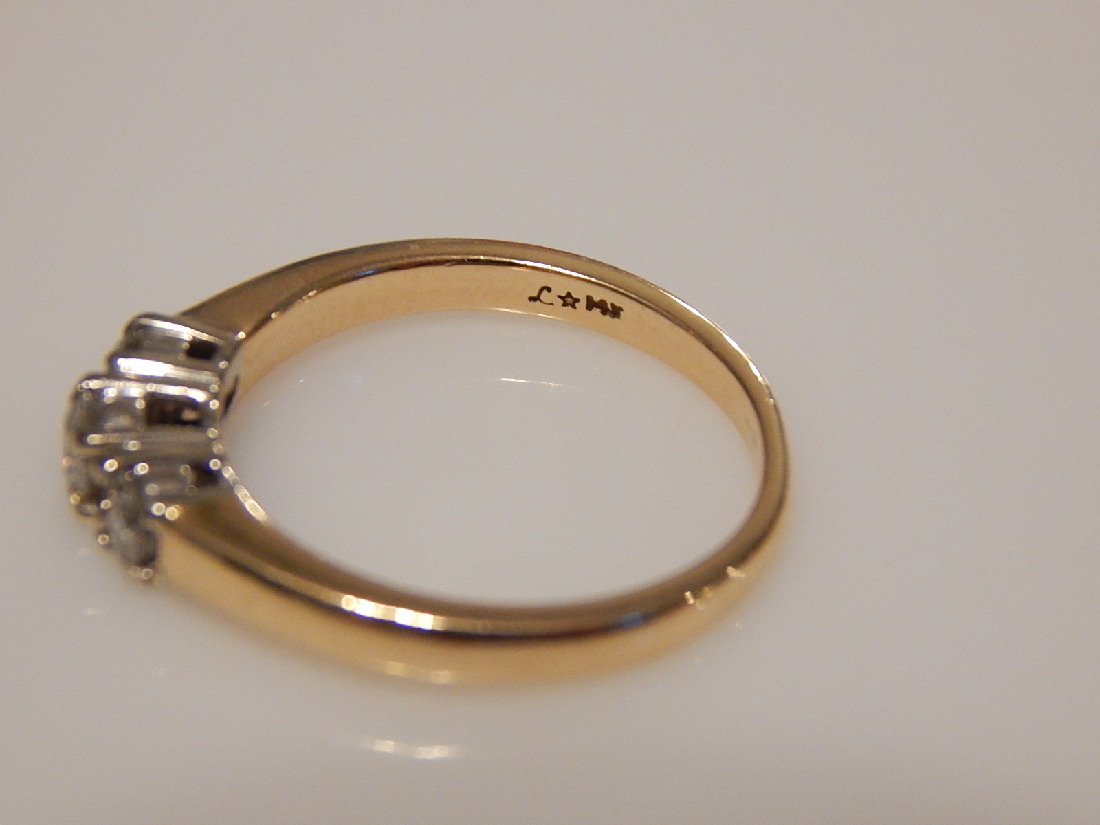 14K Yellow Gold Diamond Ring