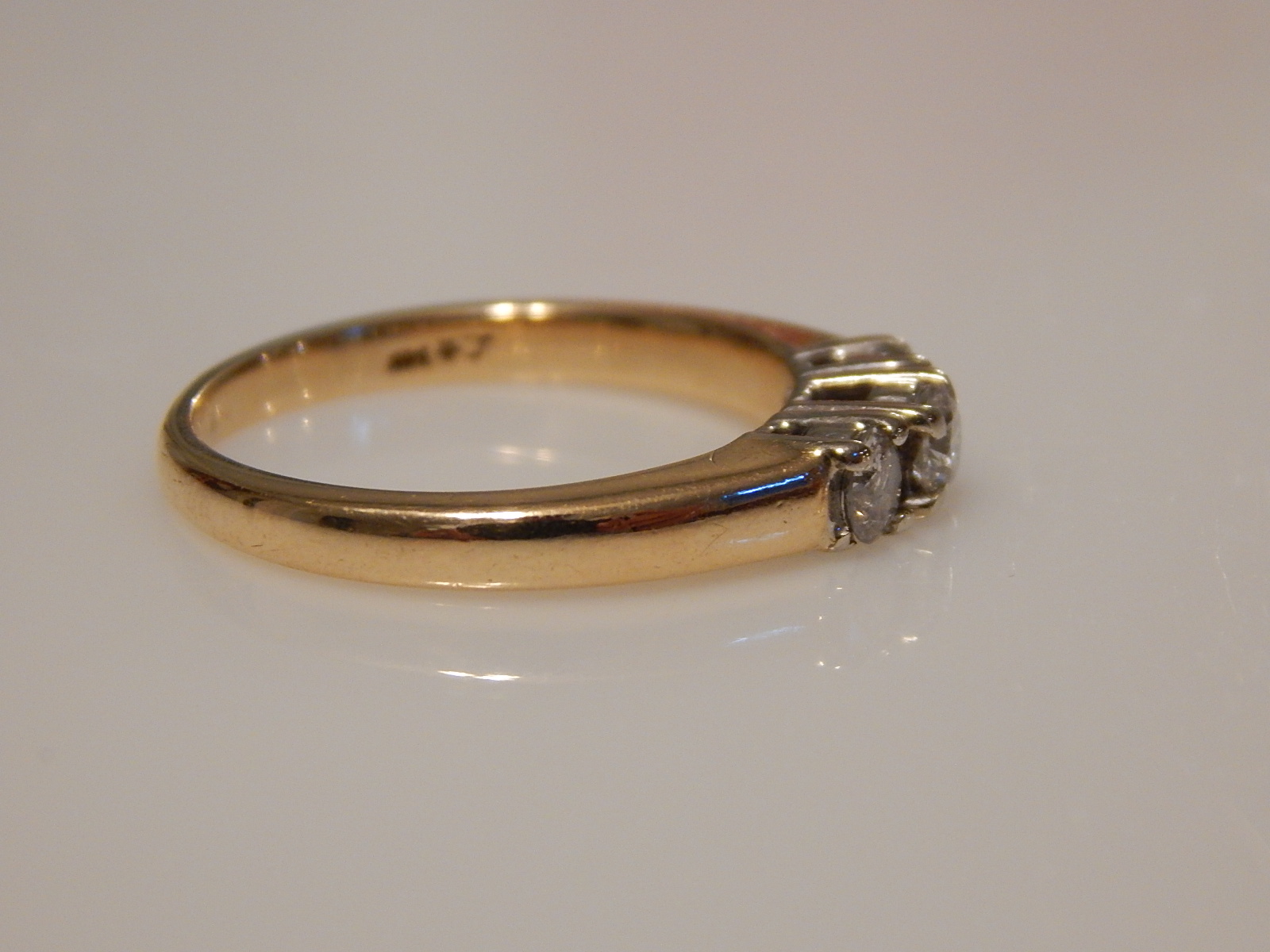 14K Yellow Gold Diamond Ring