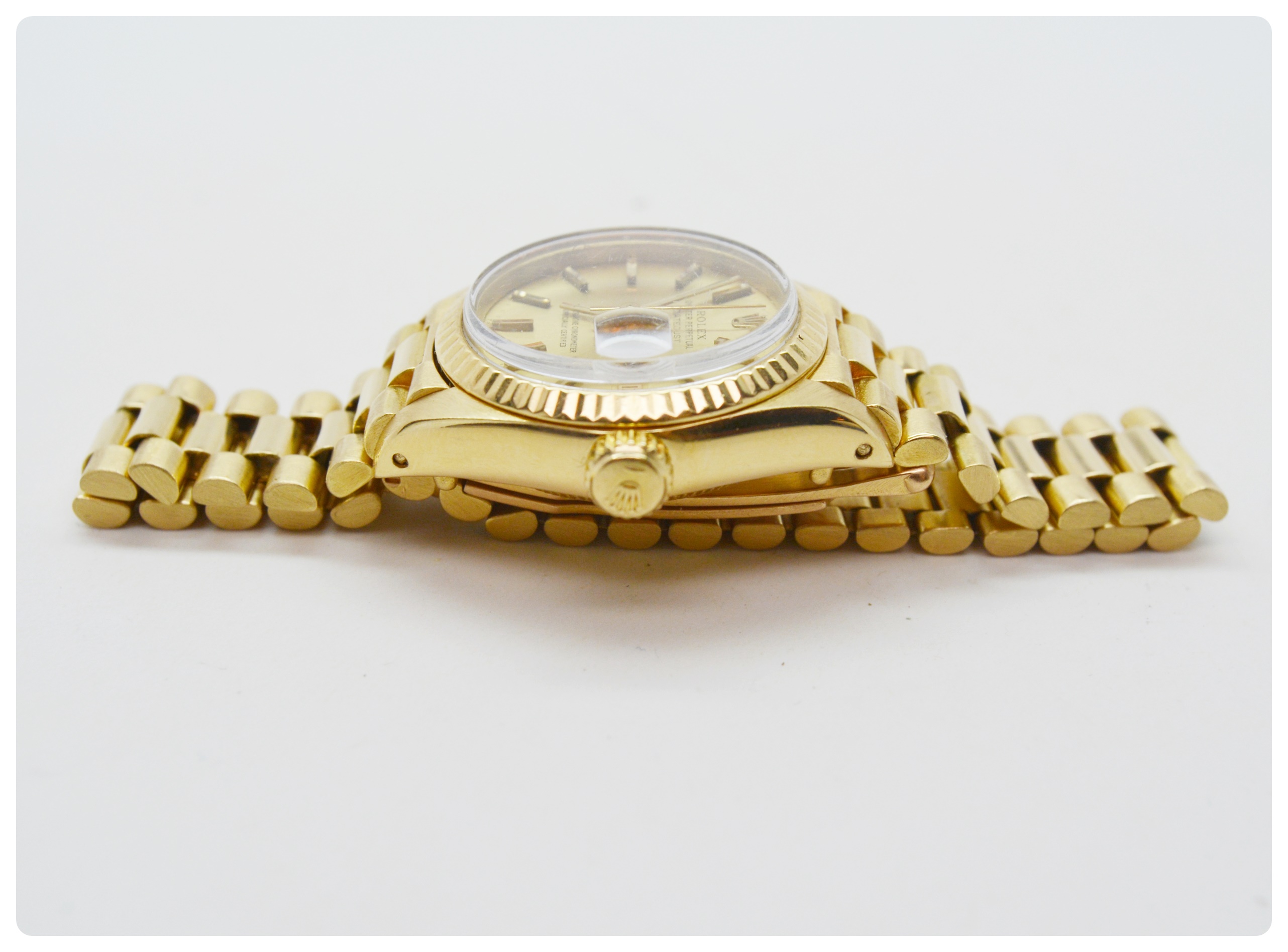 Rolex Oyster Perpetual Datejust 18K Yellow Gold Watch