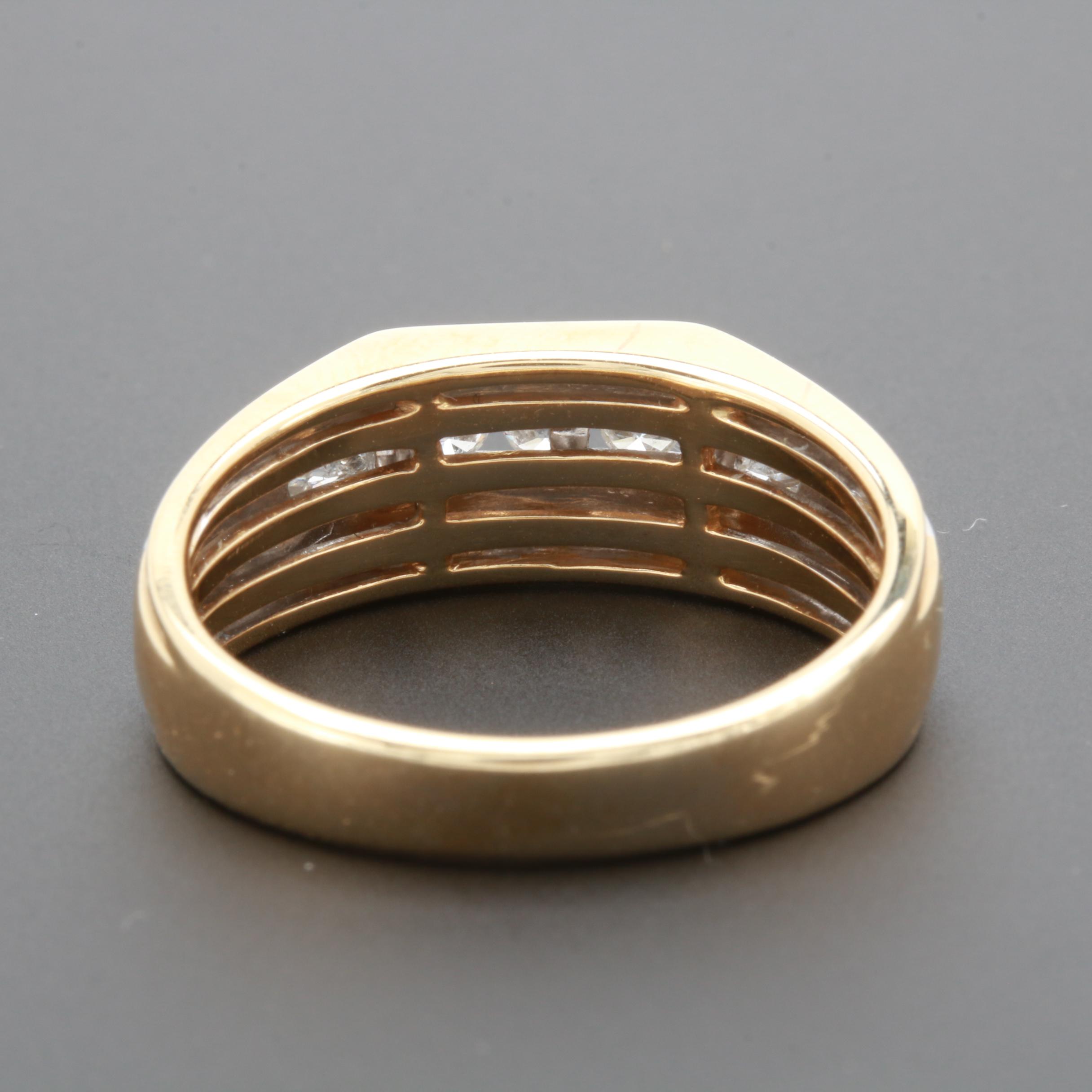 14K Yellow and White Gold Diamond Ring