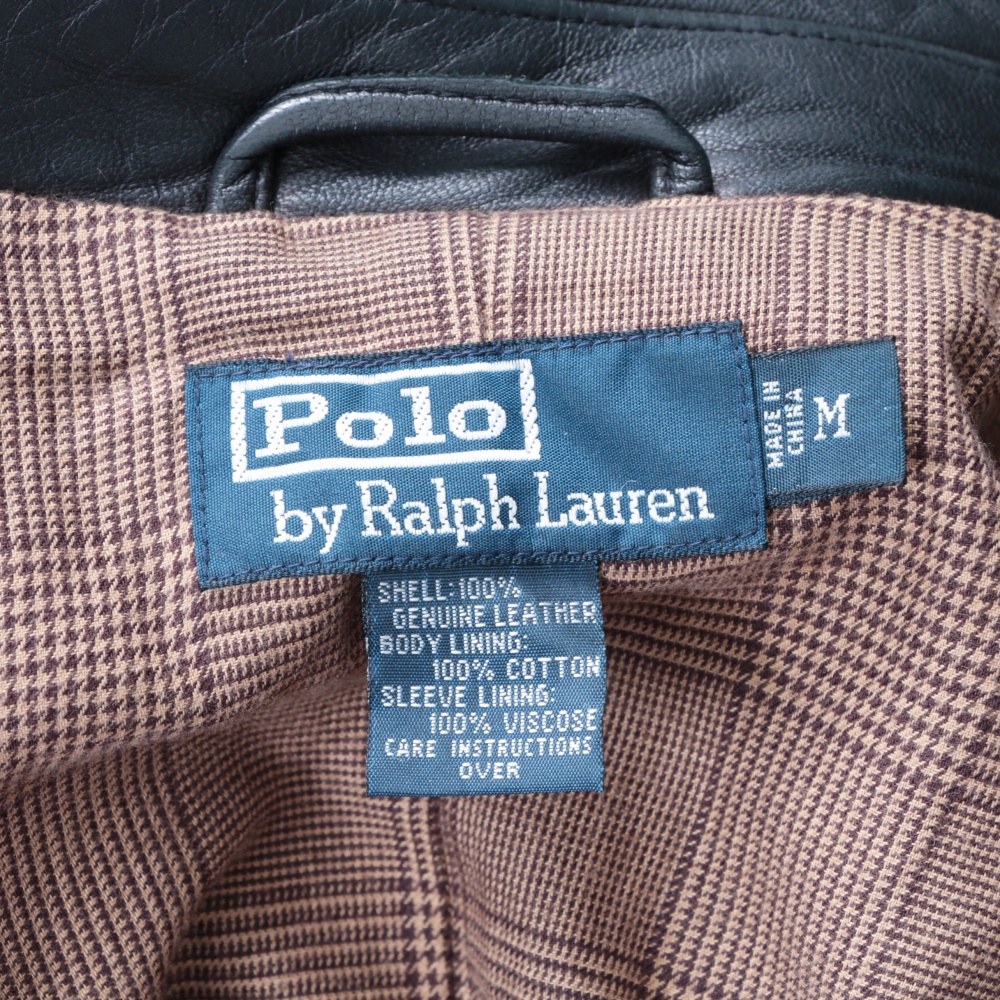 Polo Ralph Lauren Men's Black Leather Jacket