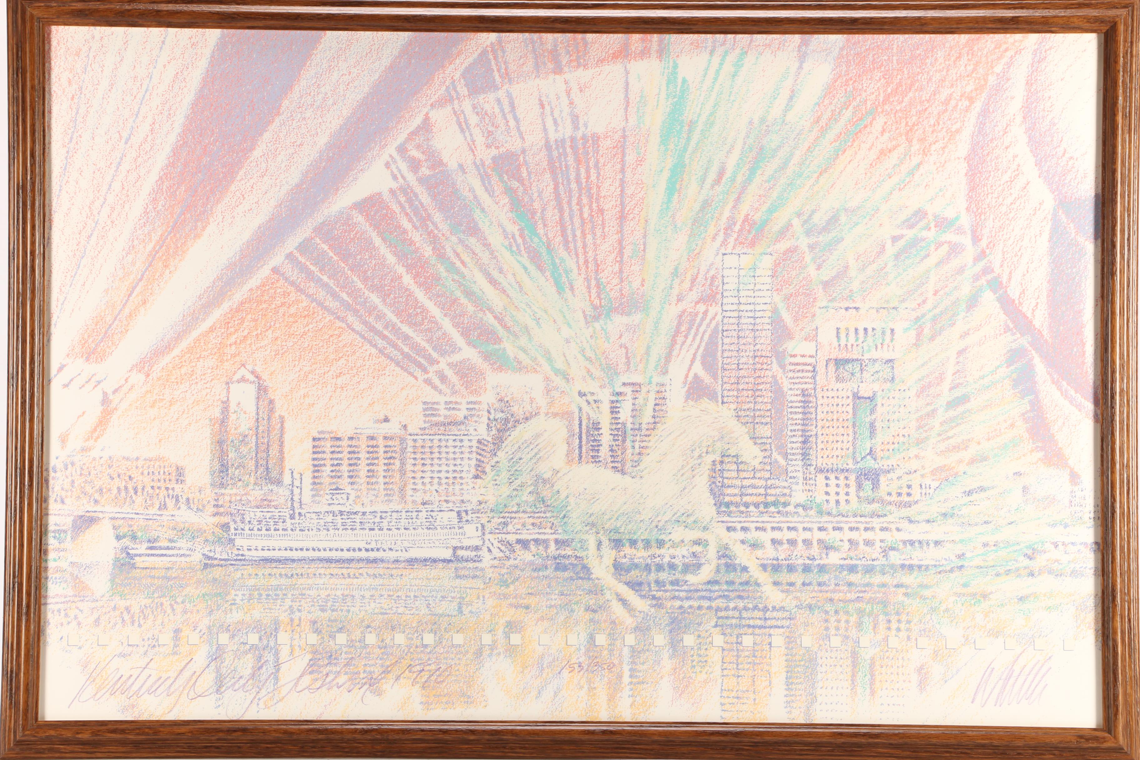 Limited Edition Serigraph Poster for 1990 Kentucy Derby Festival