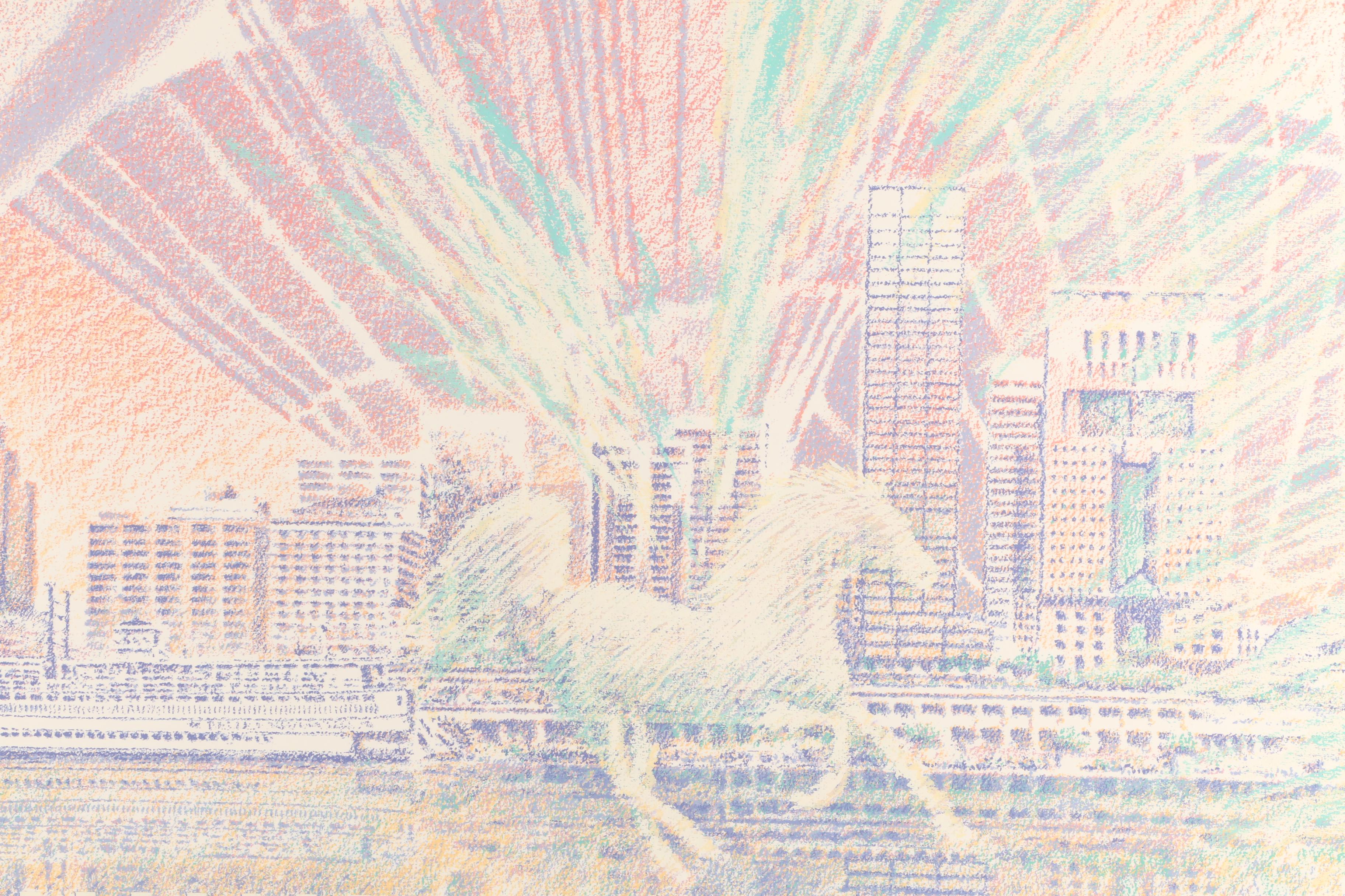 Limited Edition Serigraph Poster for 1990 Kentucy Derby Festival