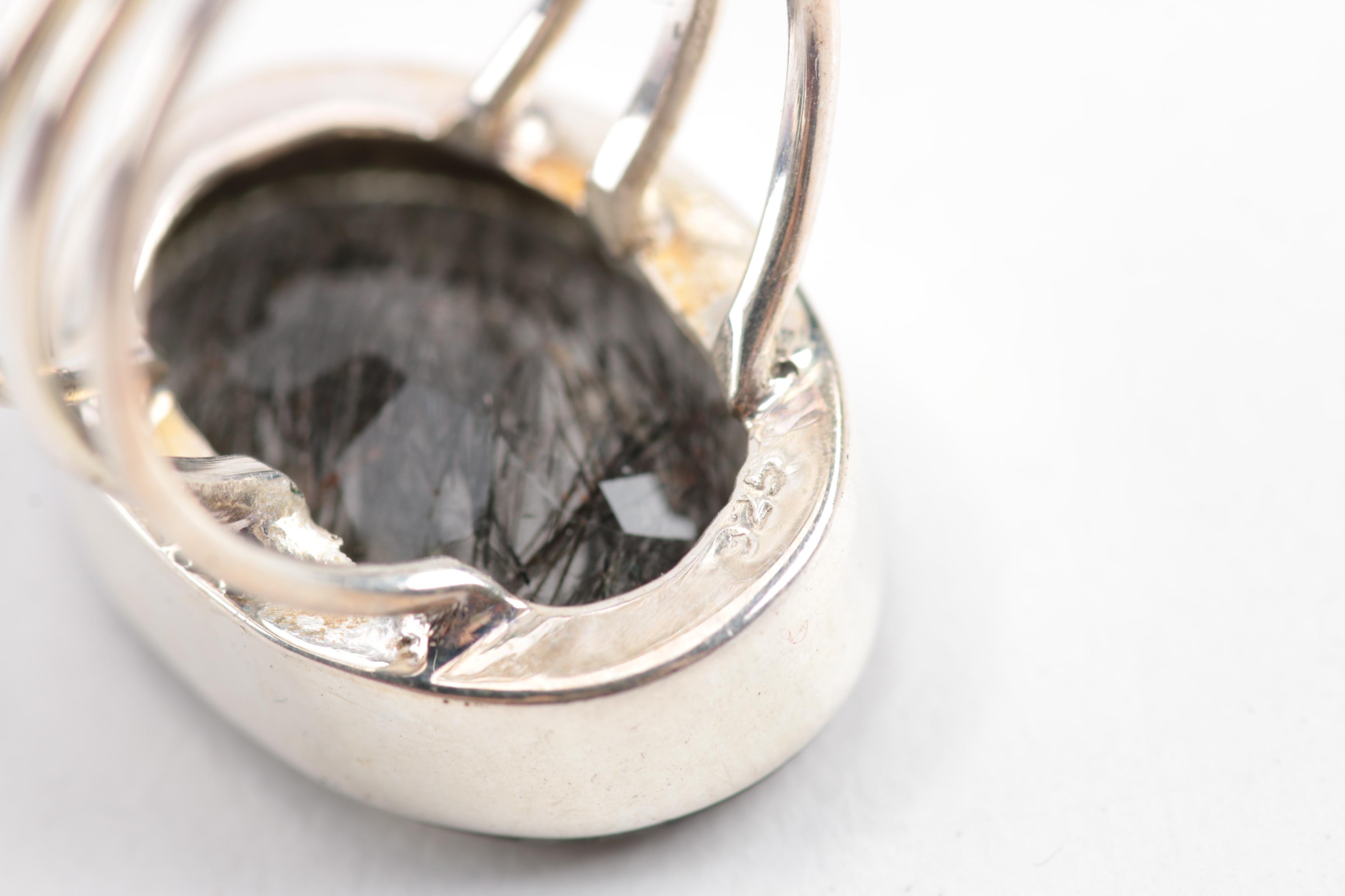 Sterling Silver Tourmaline, Praseolite and Labradorite Rings