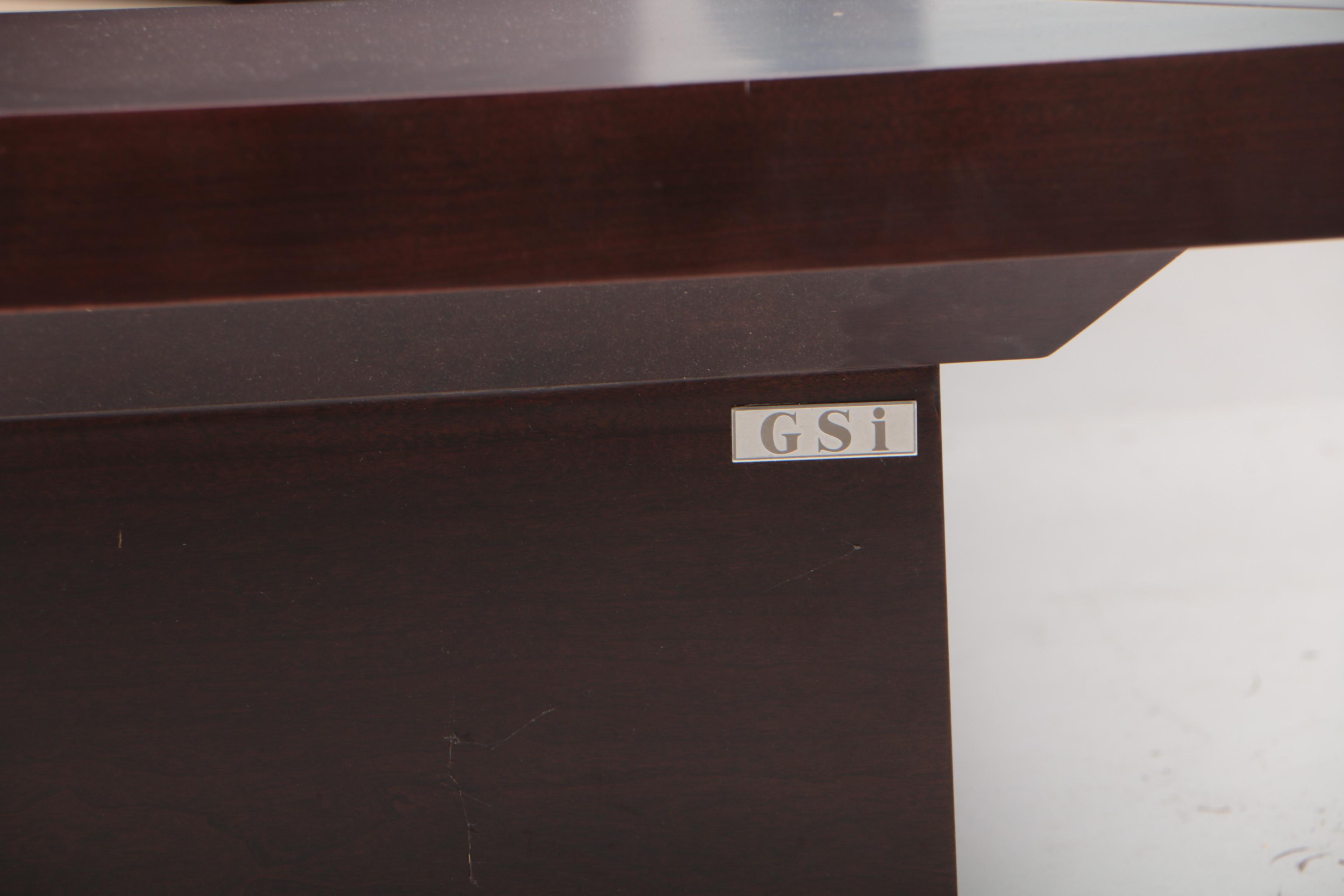 GSi King Size Platform Bed Frame with Two Nightstands