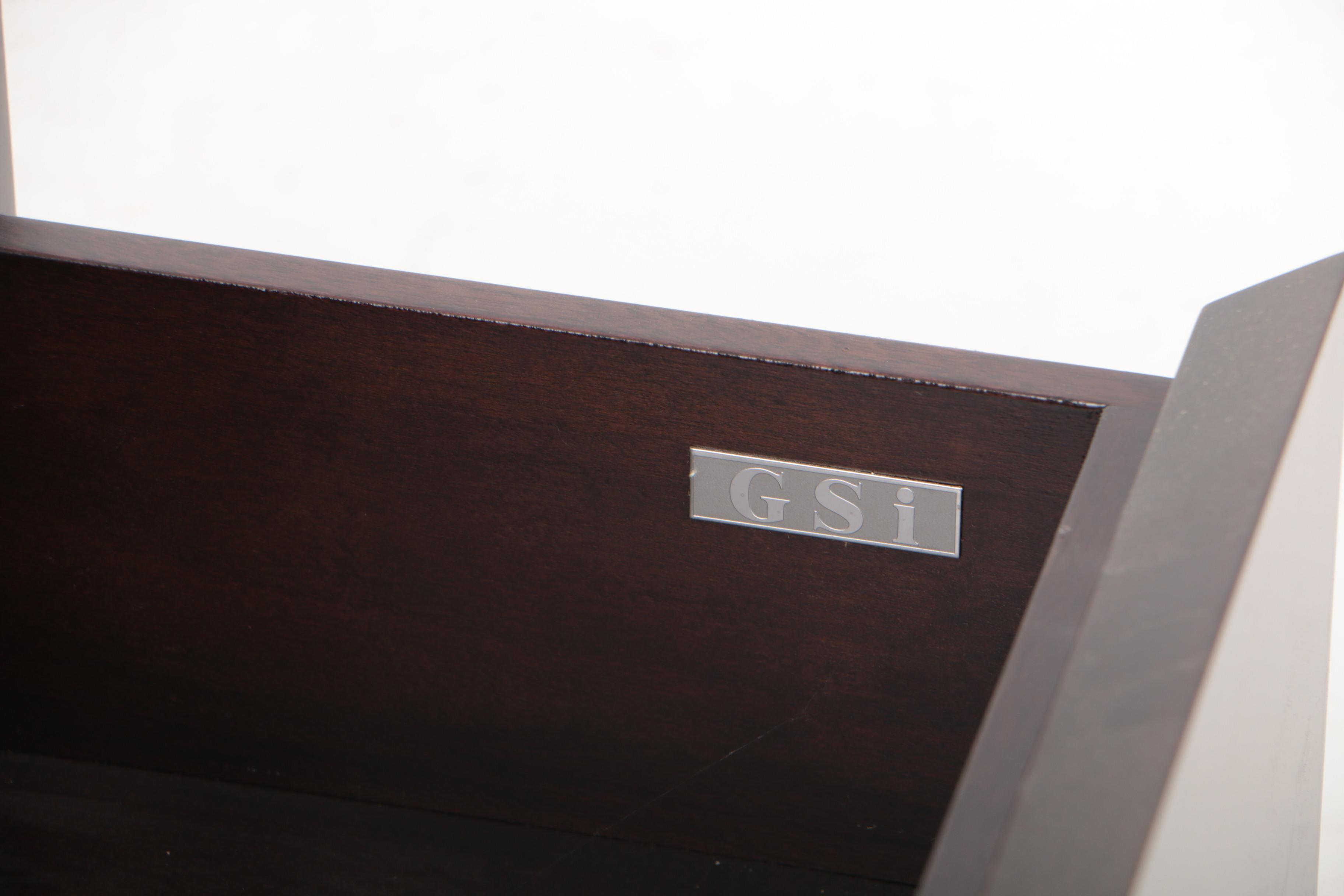 GSi King Size Platform Bed Frame with Two Nightstands