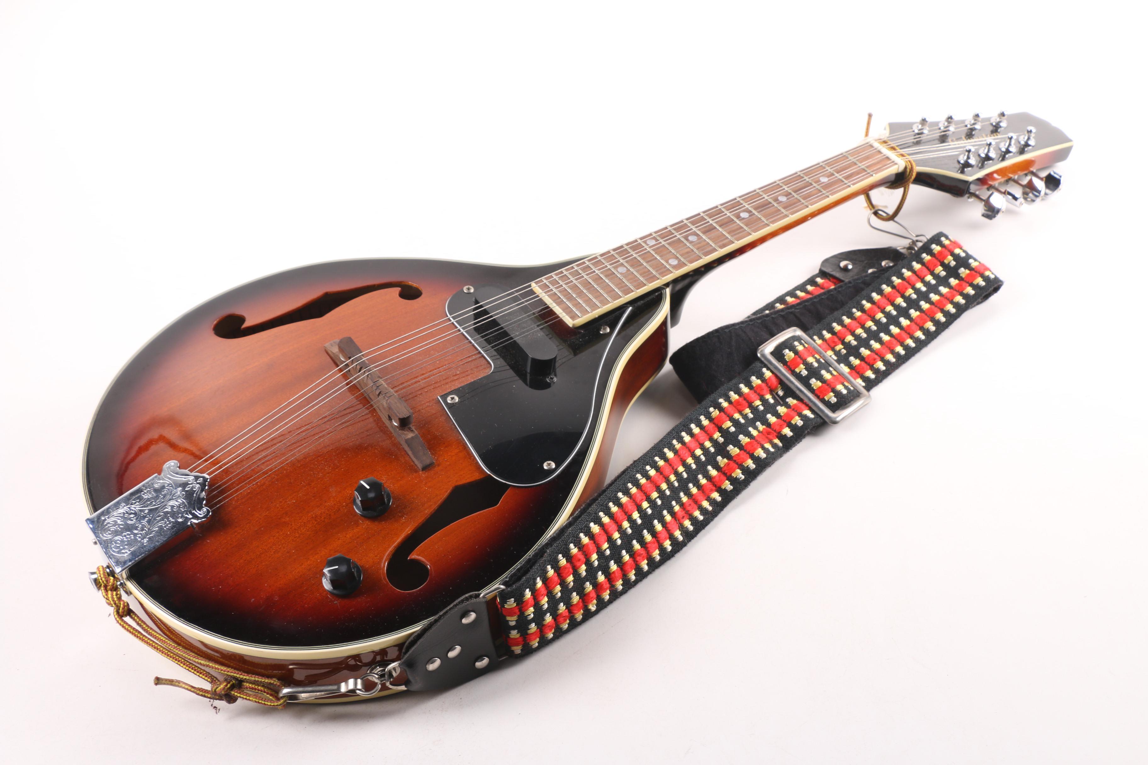 Galveston Electric/Acoustic Mandolin in Case