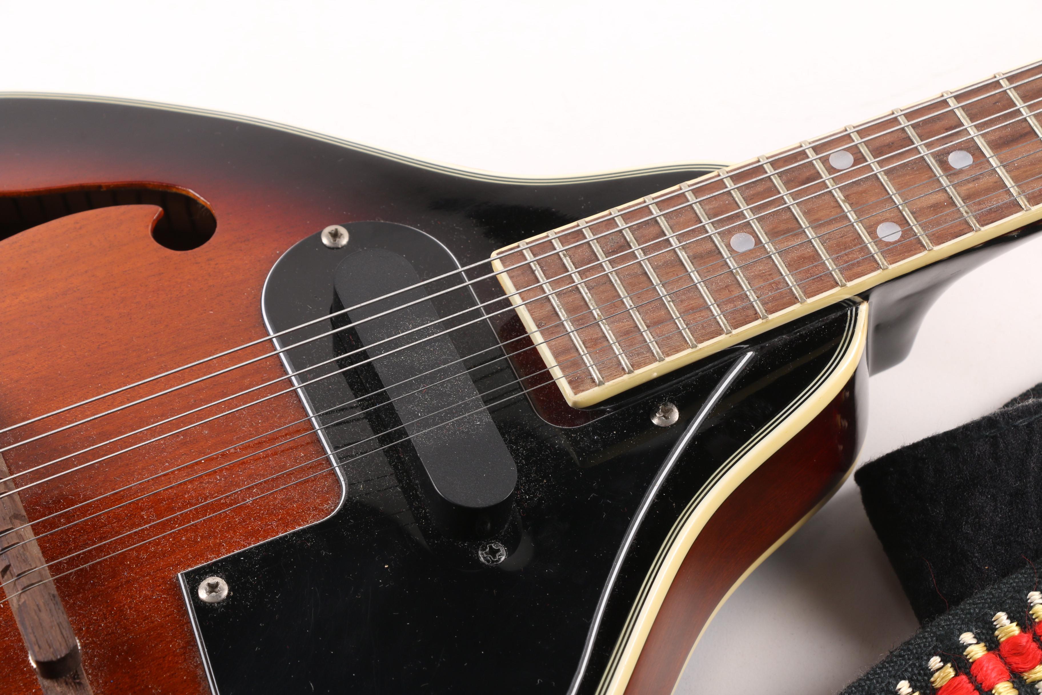 Galveston Electric/Acoustic Mandolin in Case