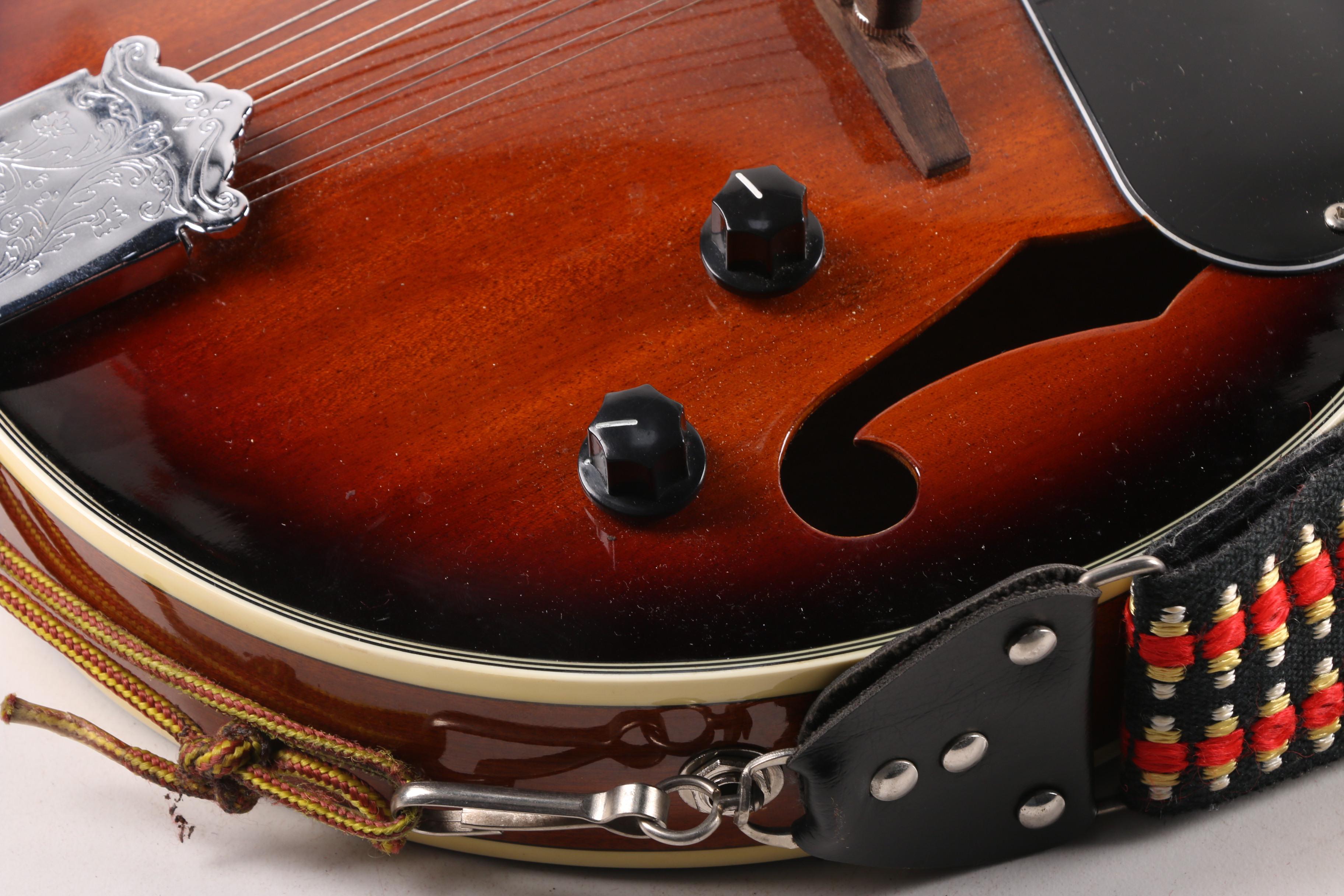 Galveston Electric/Acoustic Mandolin in Case