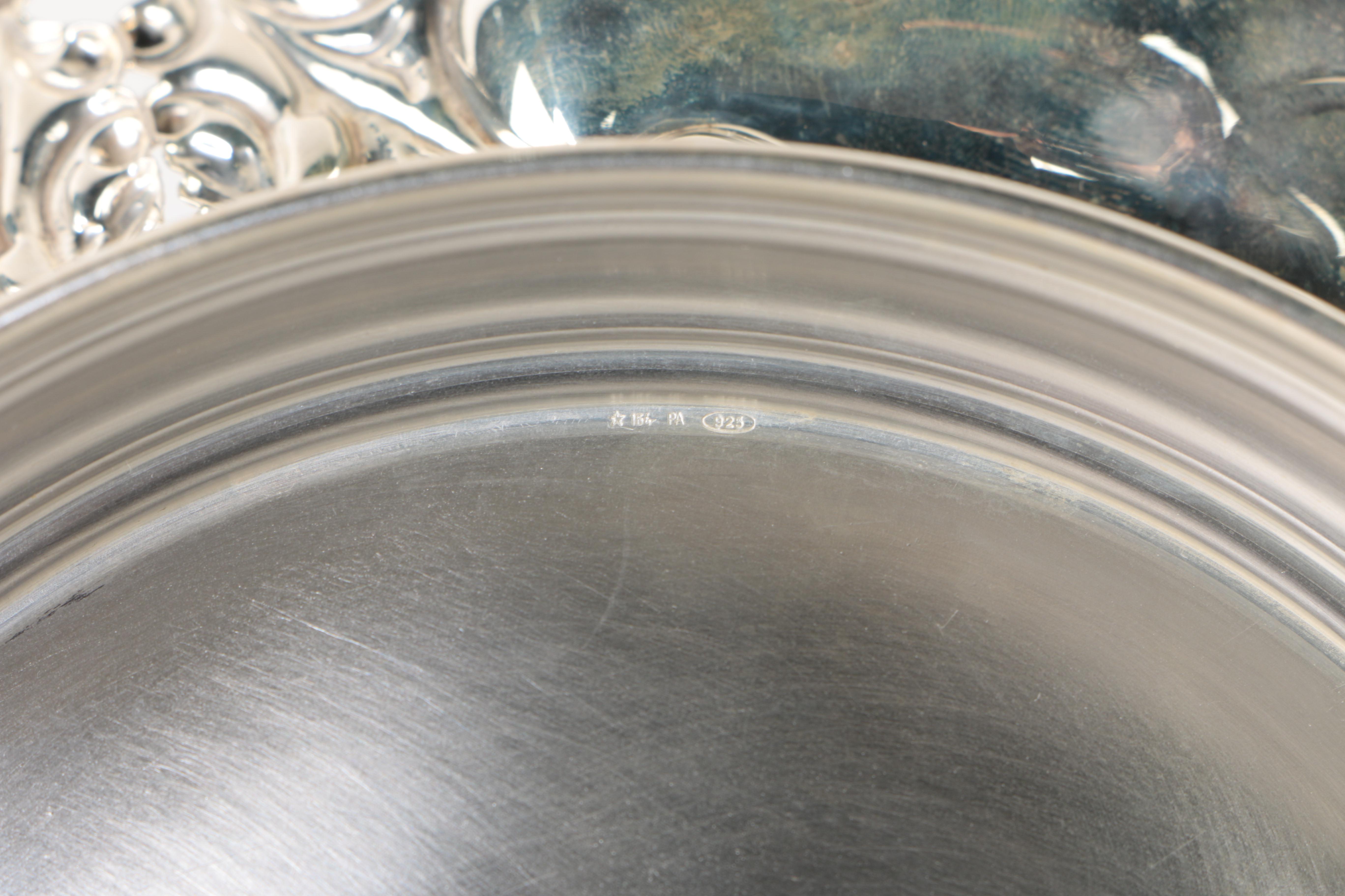 Italian Sterling Silver Repoussé Bowl