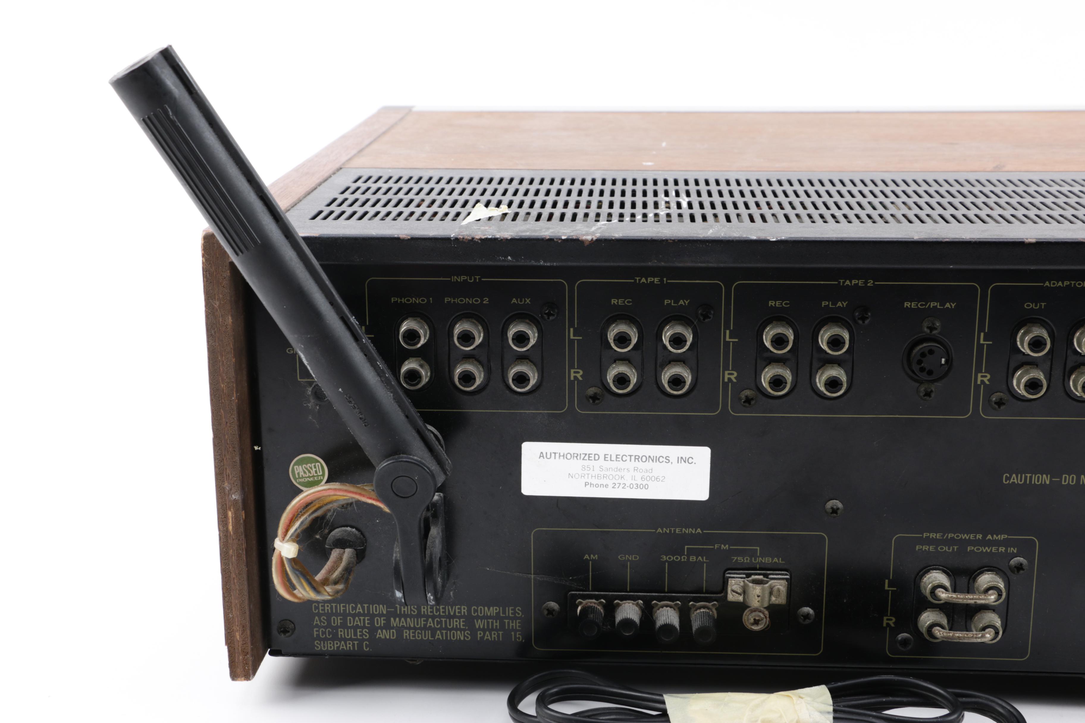 1970s Pioneer AM/FM Stereo Receiver