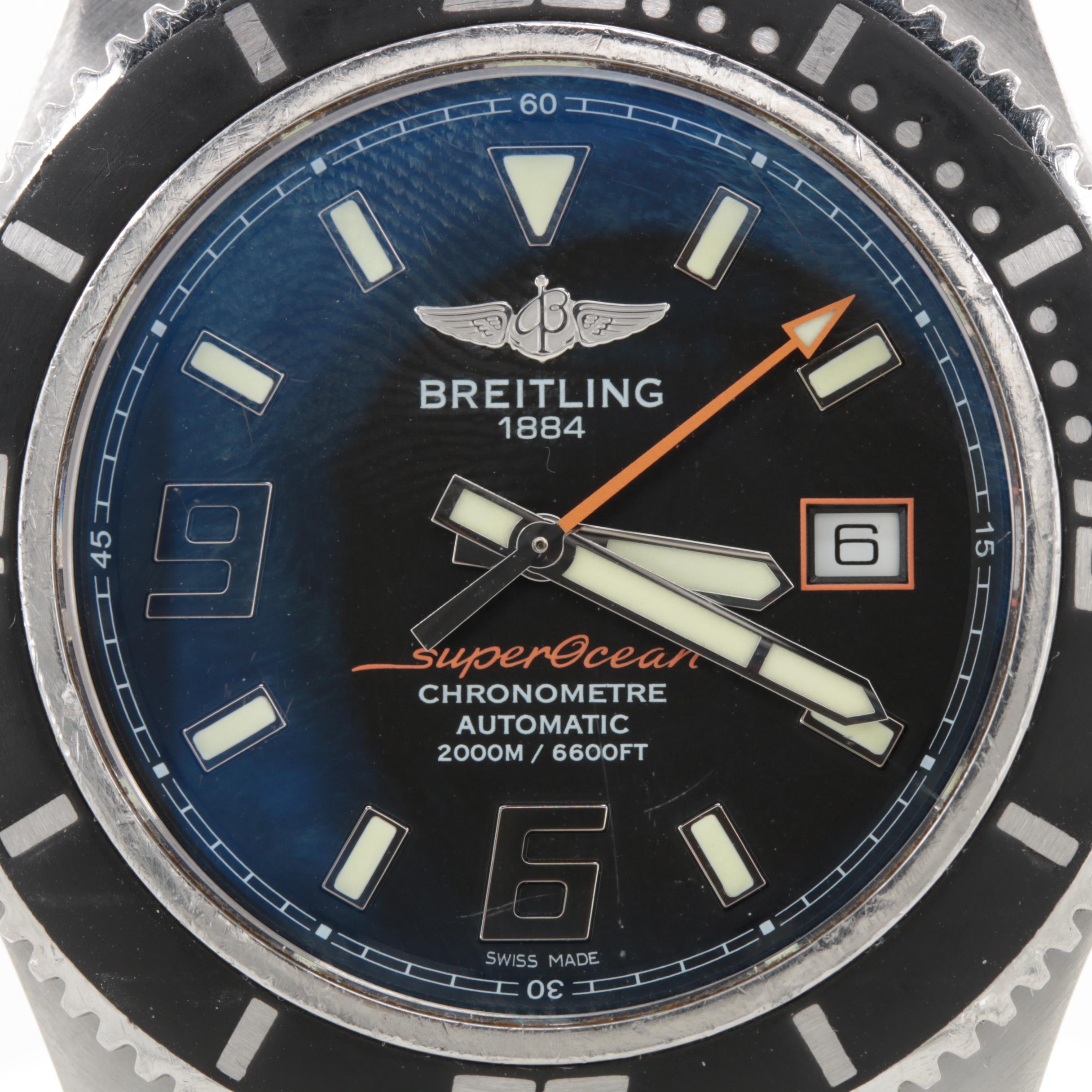 Breitling "SuperOcean" Stainless Steel Dive Watch