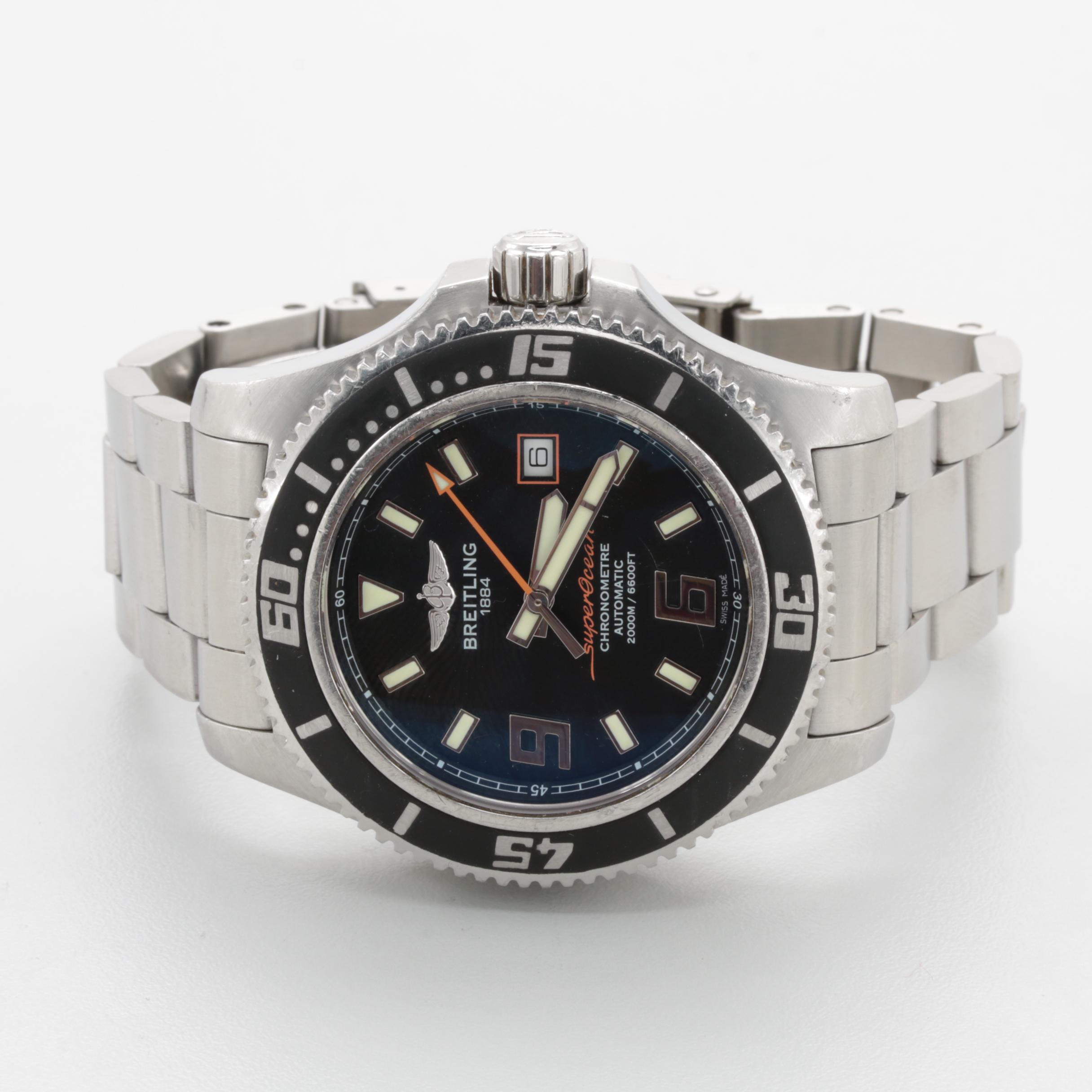 Breitling "SuperOcean" Stainless Steel Dive Watch
