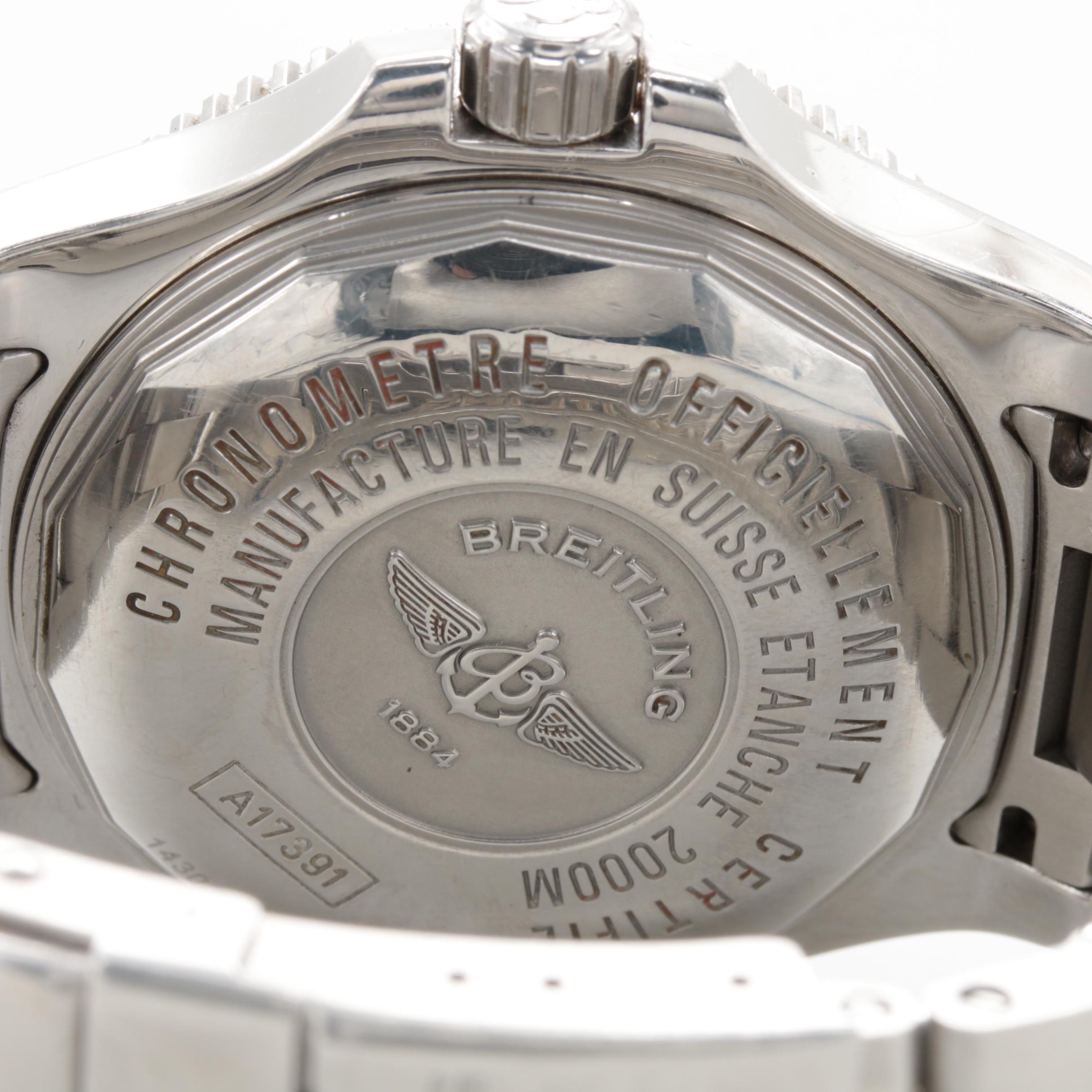 Breitling "SuperOcean" Stainless Steel Dive Watch