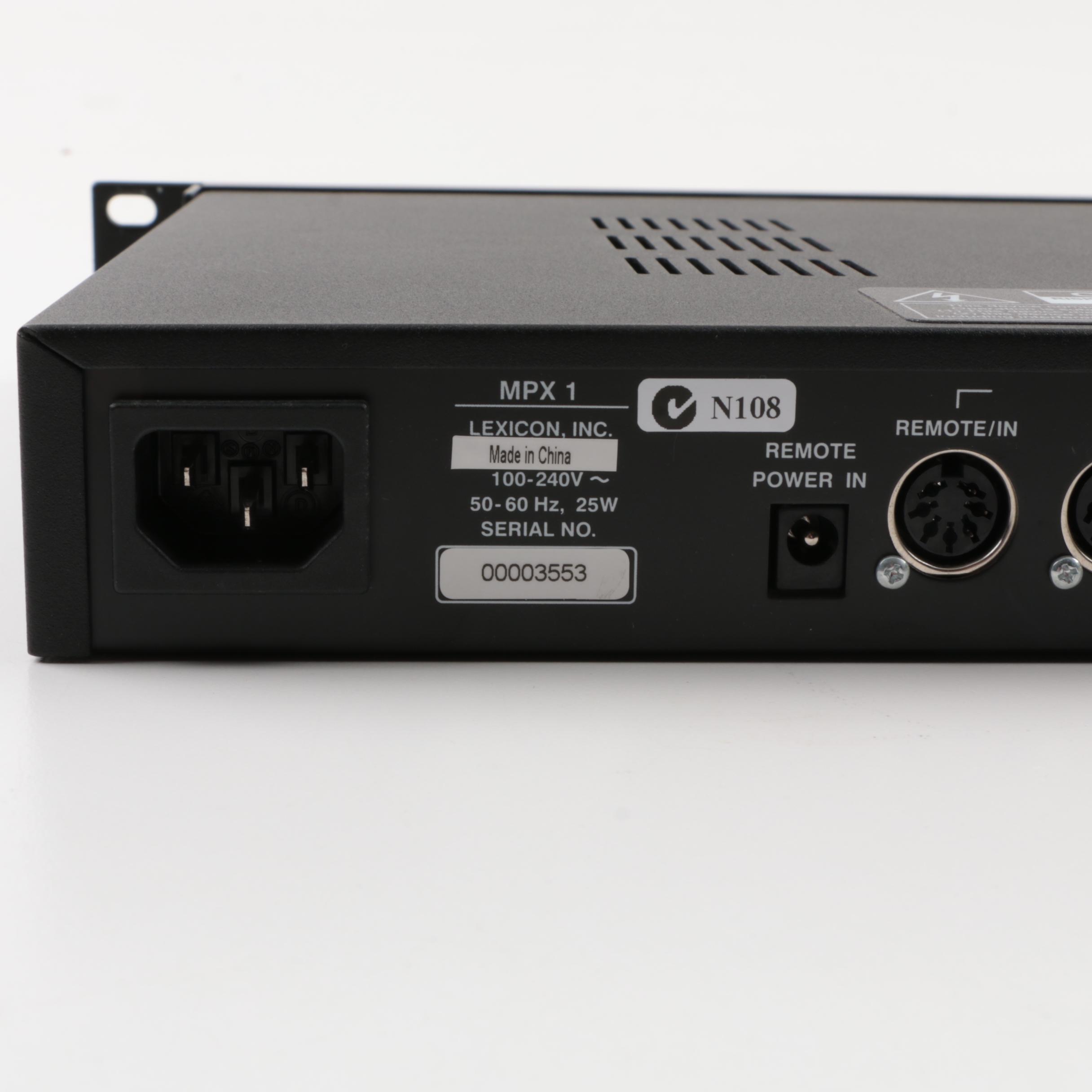 Mackie CR-1604 16 Channel Mic Line and Lexicon MPX 1 Multiple Processor