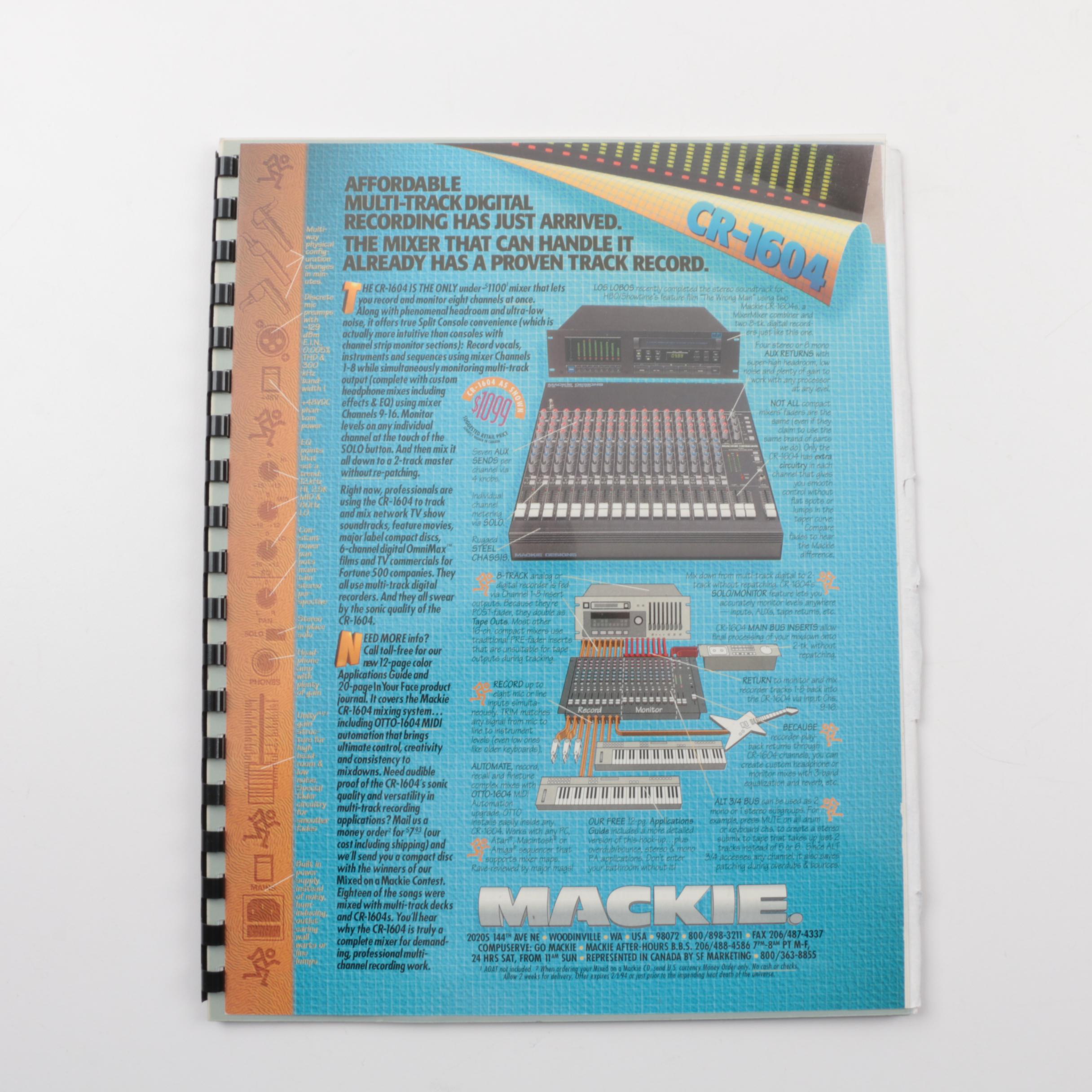 Mackie CR-1604 16 Channel Mic Line and Lexicon MPX 1 Multiple Processor