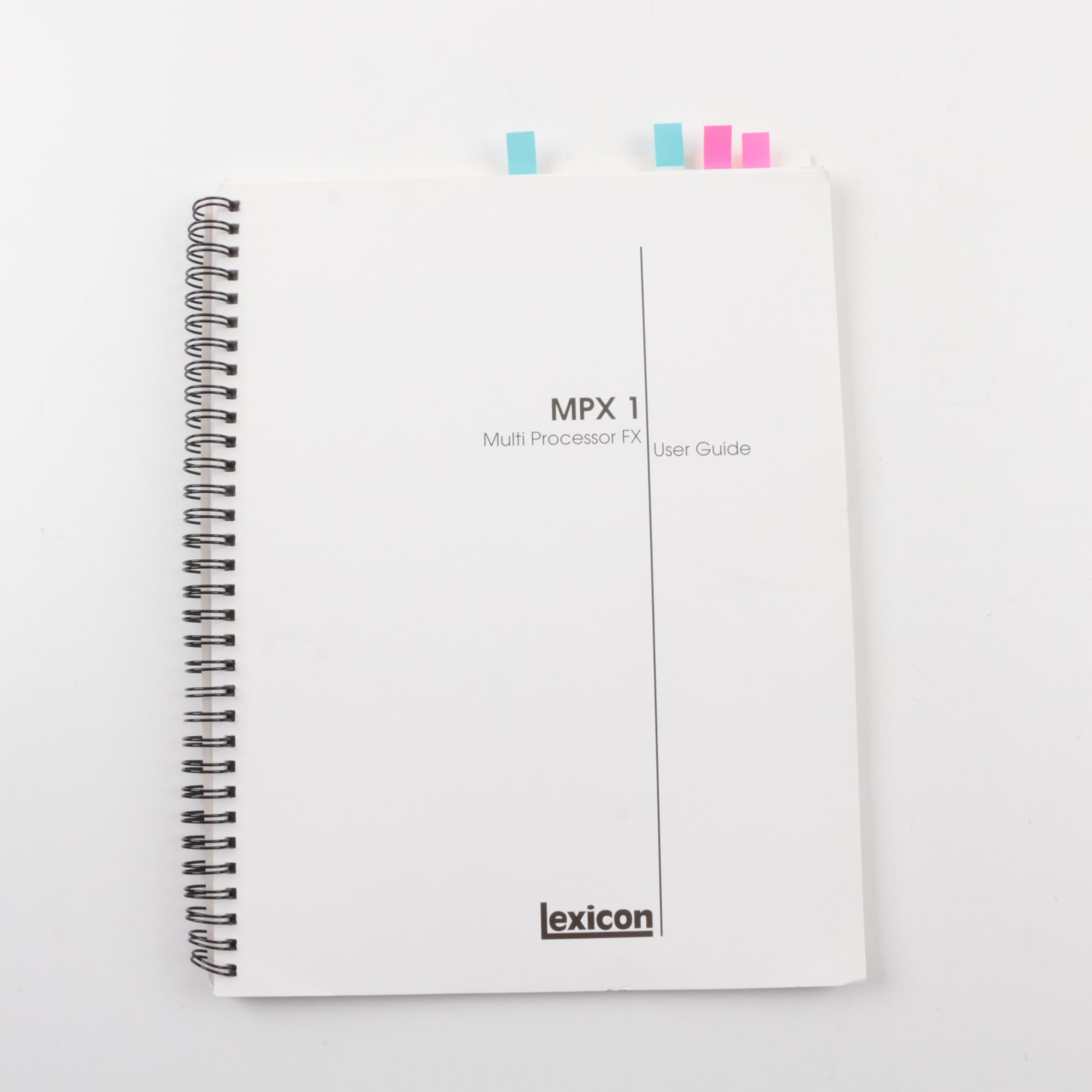 Mackie CR-1604 16 Channel Mic Line and Lexicon MPX 1 Multiple Processor