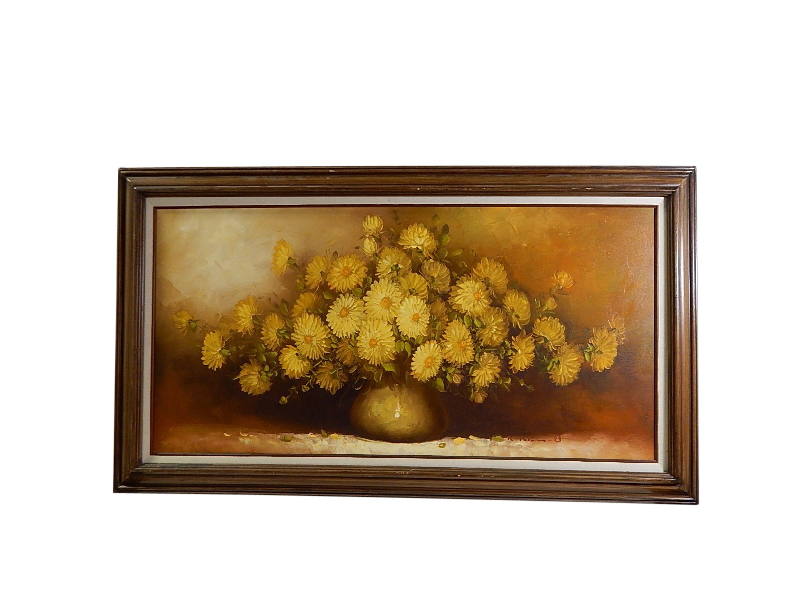 R. Pasanault Late 20th Century Oil Painting of Floral Still Life