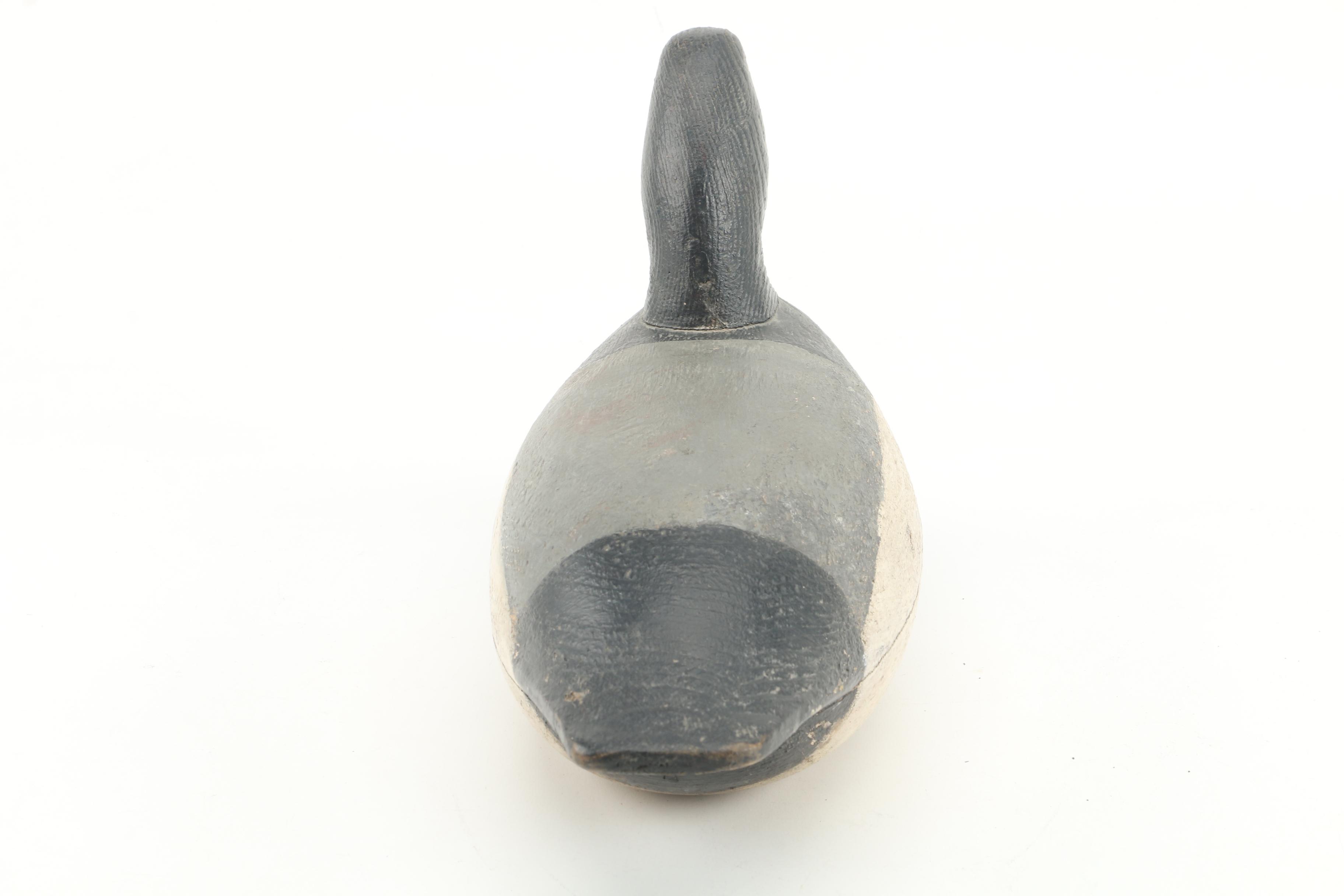 Ruben Corliss Bluebill Drake Painted Wood Duck Decoy