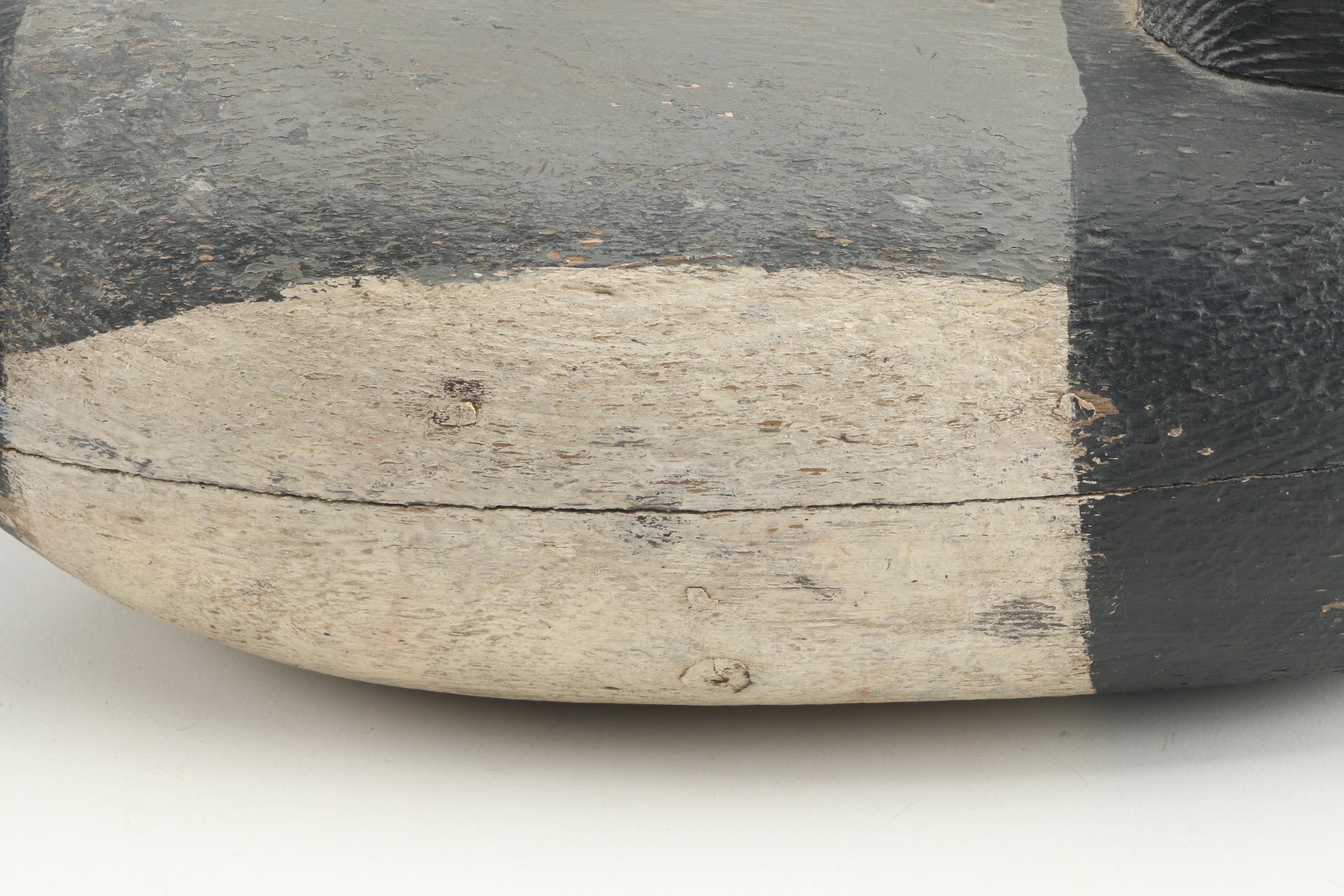 Ruben Corliss Bluebill Drake Painted Wood Duck Decoy