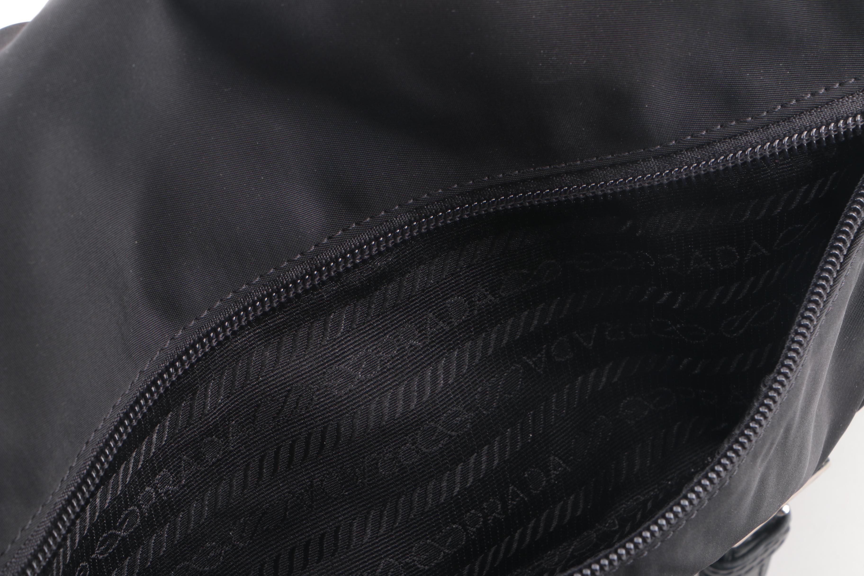 Prada Black Nylon Messenger Bag