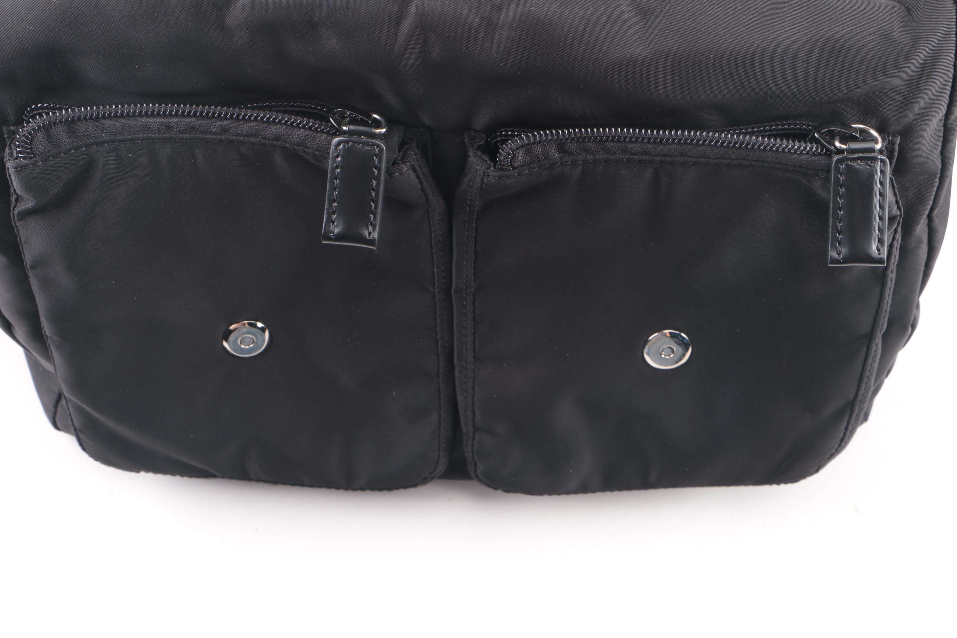 Prada Black Nylon Messenger Bag