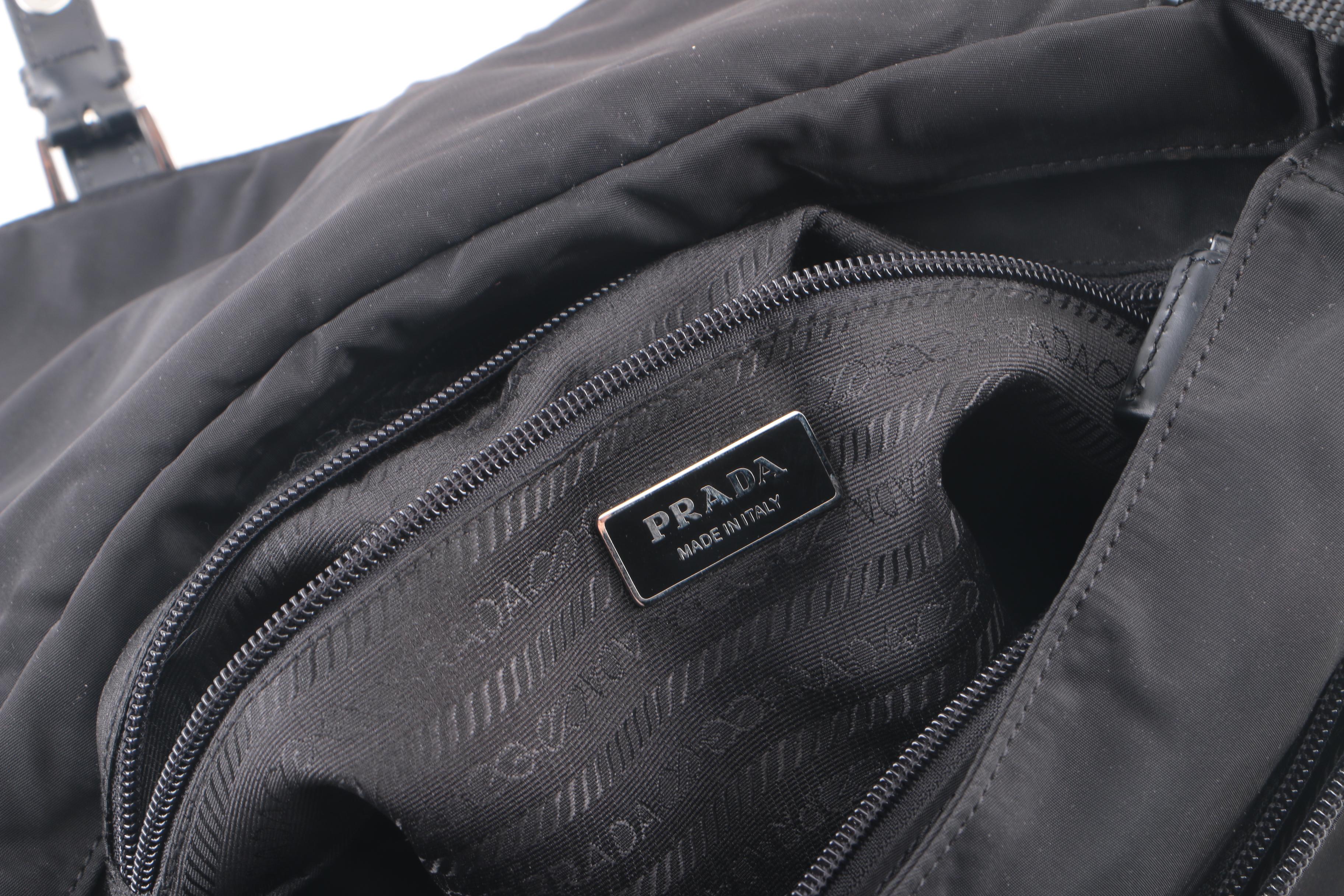 Prada Black Nylon Messenger Bag