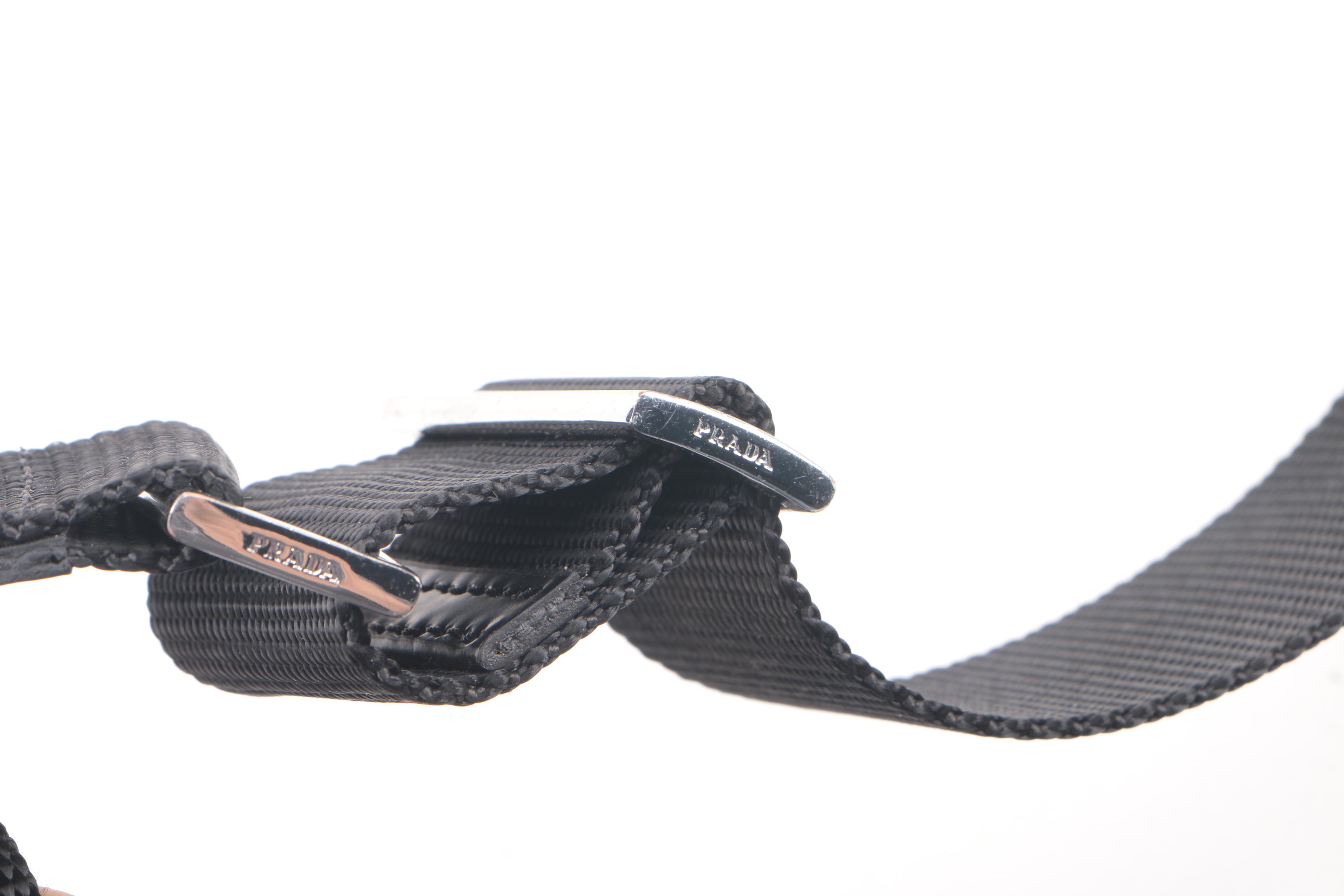 Prada Black Nylon Messenger Bag