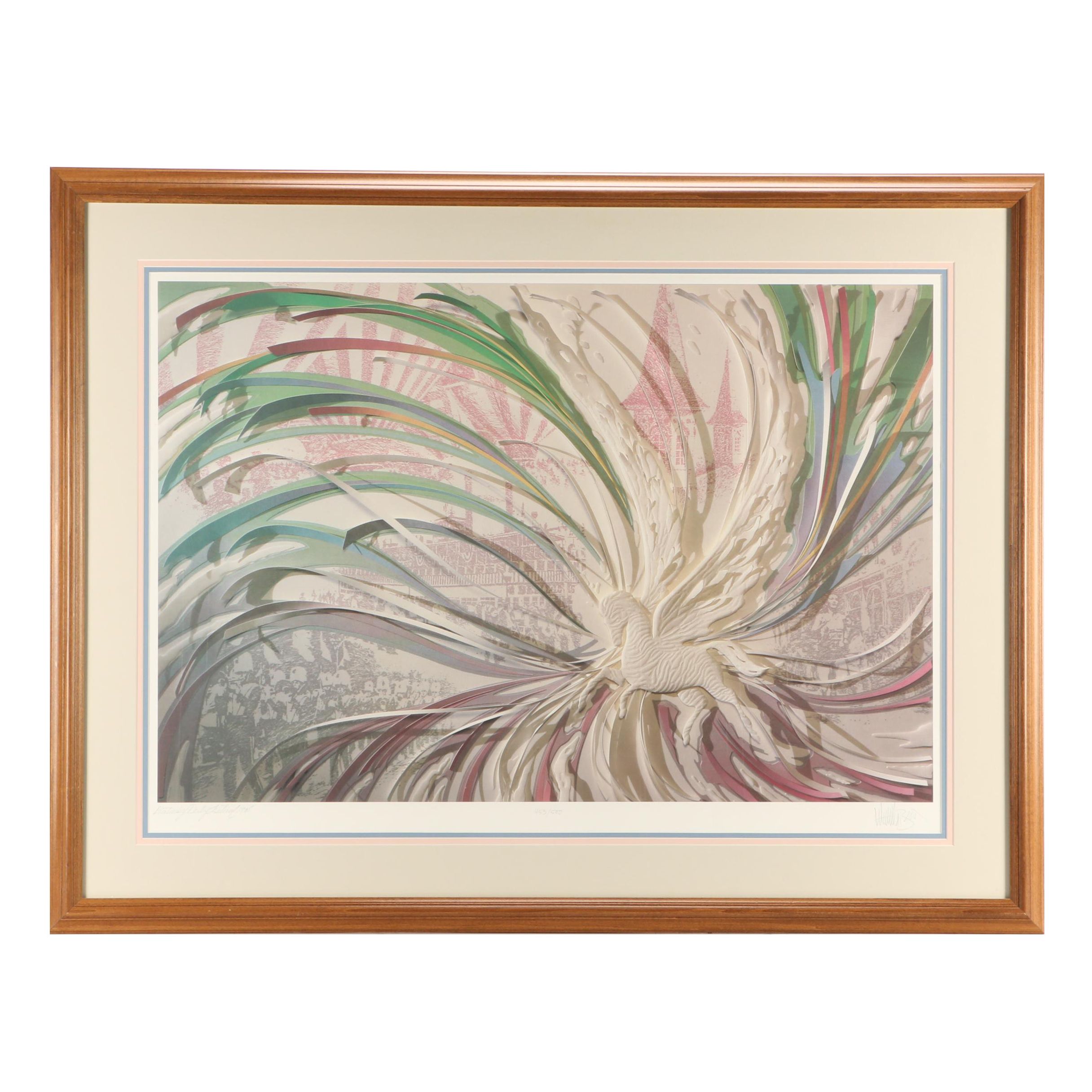 Sonny Whittle Limited Edition Offset Lithograph "Kentucky Derby Festival 1985"