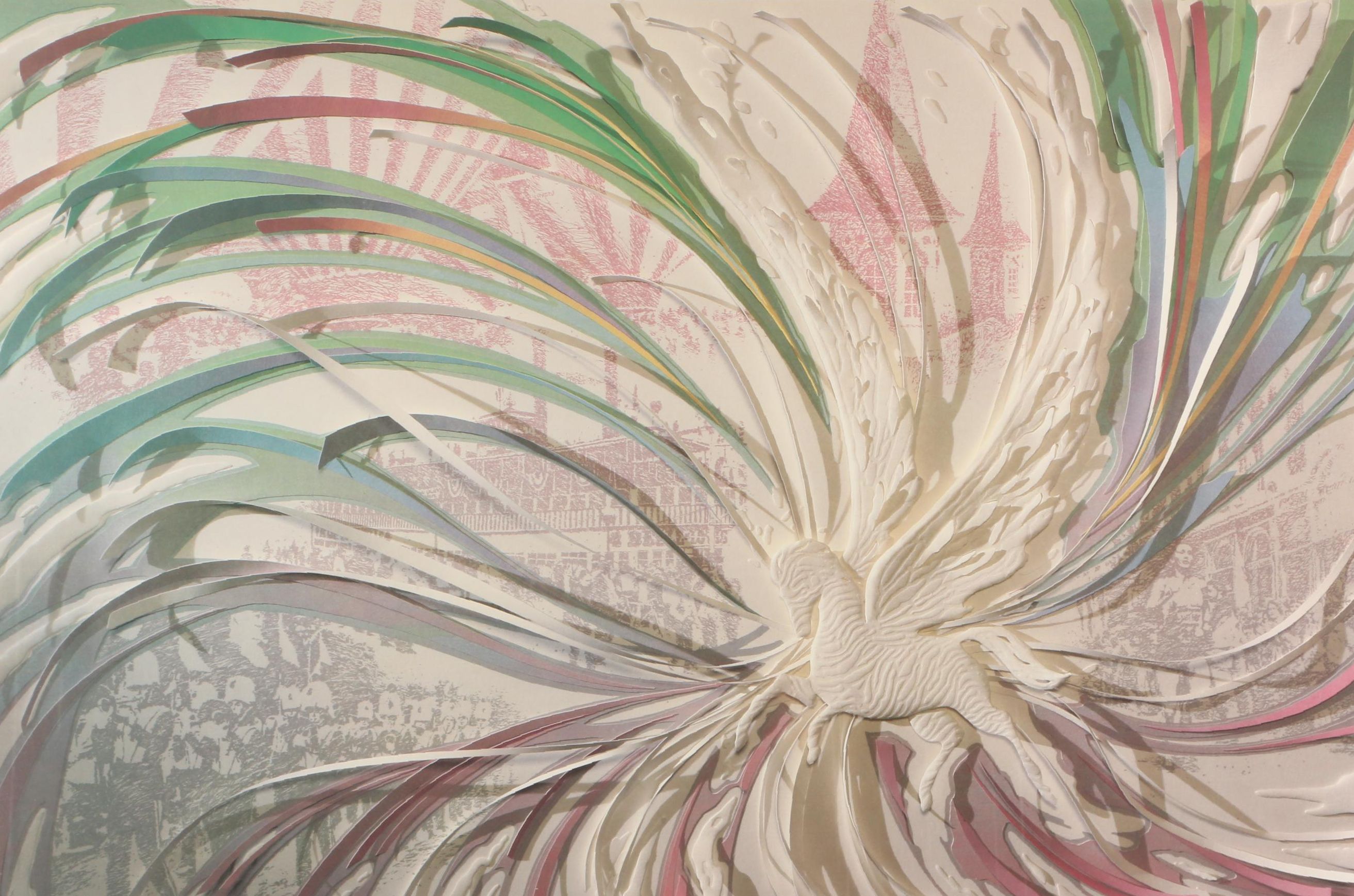 Sonny Whittle Limited Edition Offset Lithograph "Kentucky Derby Festival 1985"