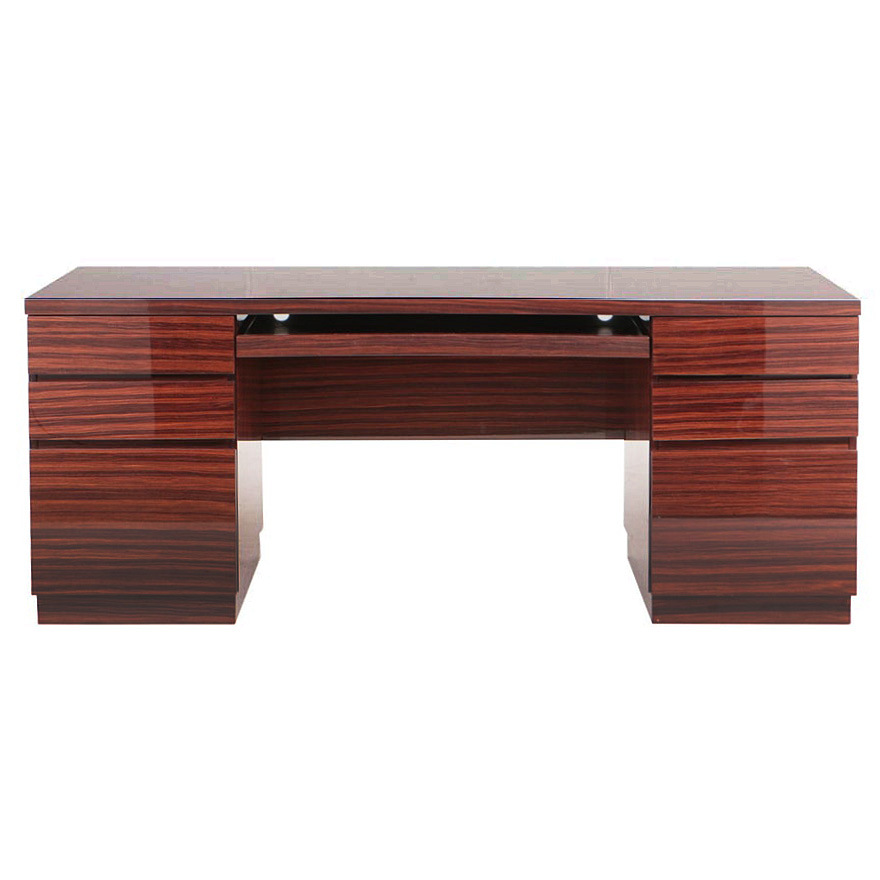 Excelsior Designs Rosewood Twin-Pedestal Desk